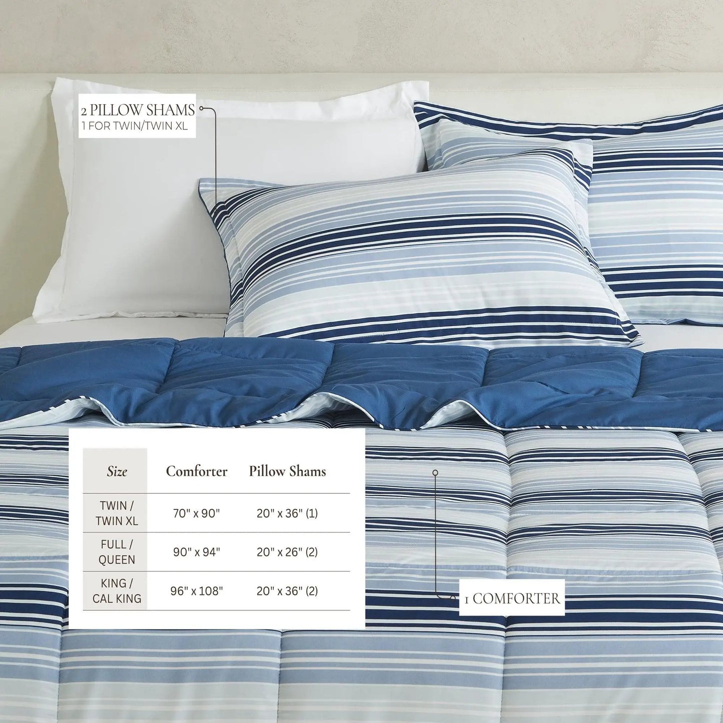 Reversible Comforter Set - Odette Collection from PriceLows™