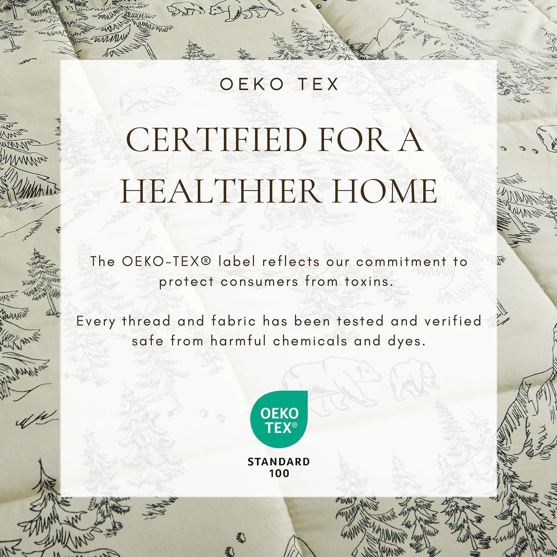 Reversible Christmas Comforter and Sham Set - Holiday / Lodge Odette Collection from PriceLows™