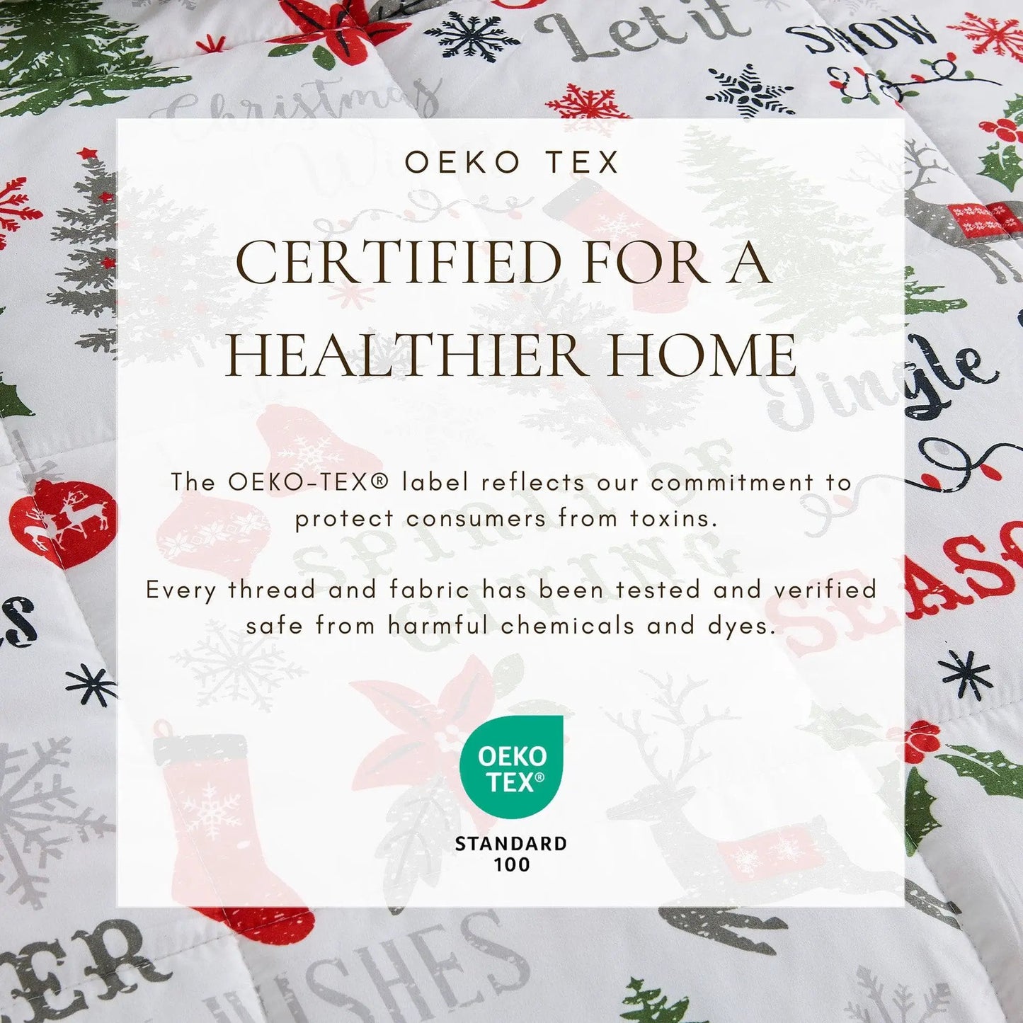 Reversible Christmas Comforter and Sham Set - Holiday / Lodge Odette Collection from PriceLows™