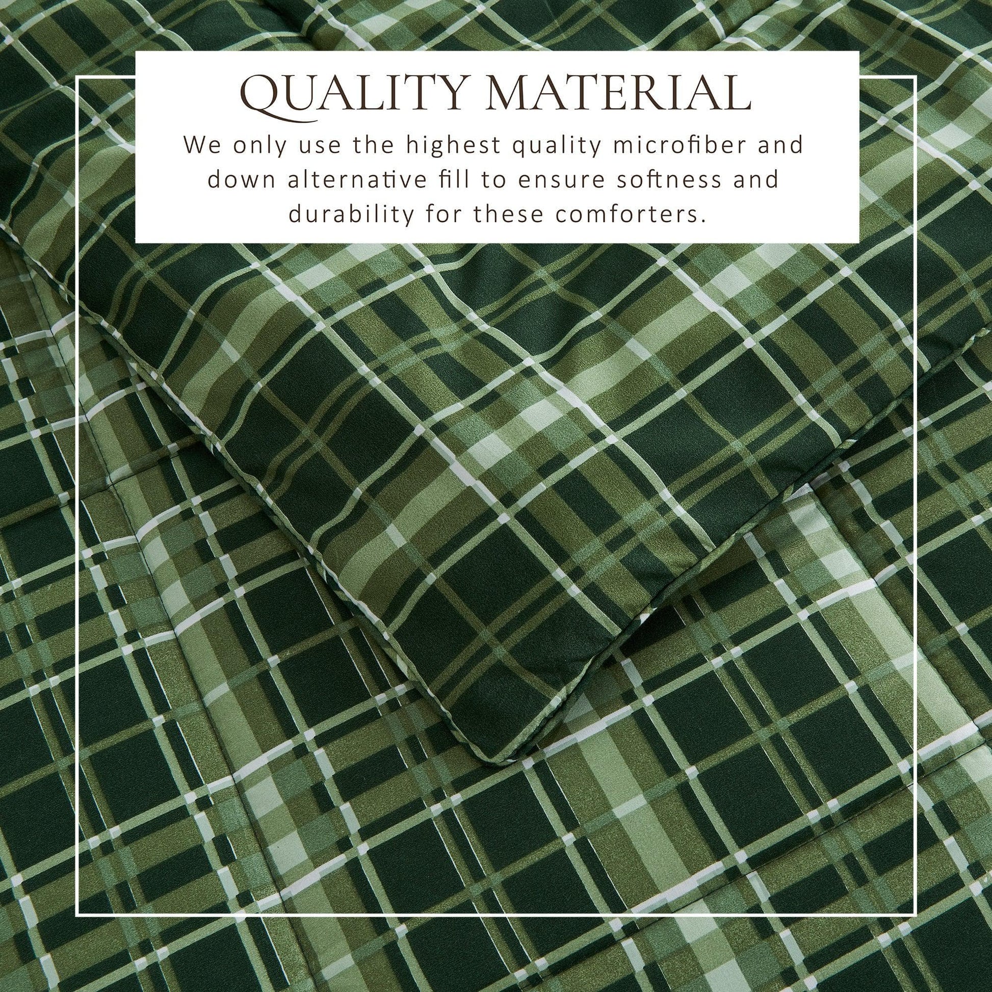Reversible Christmas Comforter and Sham Set - Holiday / Lodge Odette Collection from PriceLows™