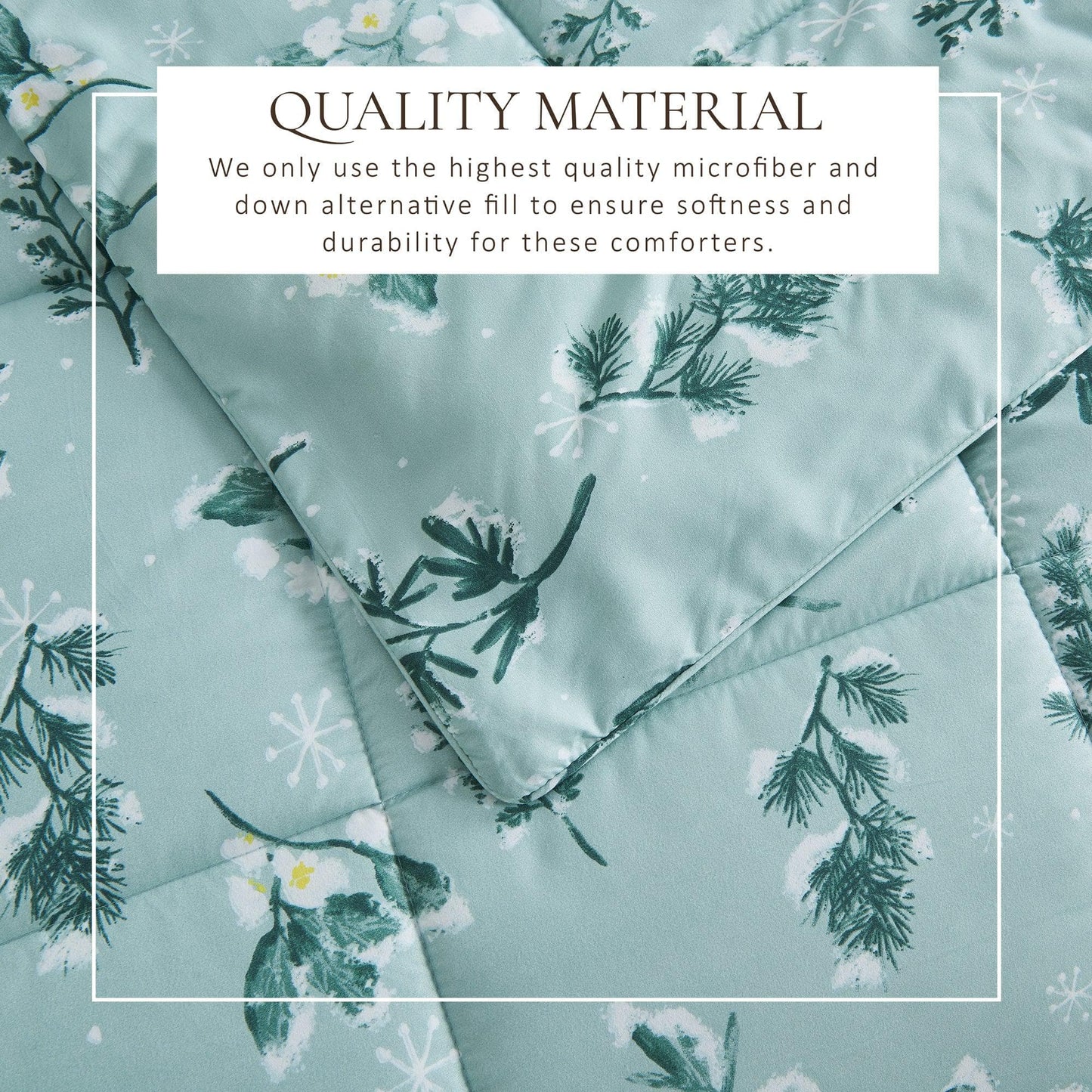 Reversible Christmas Comforter and Sham Set - Holiday / Lodge Odette Collection from PriceLows™