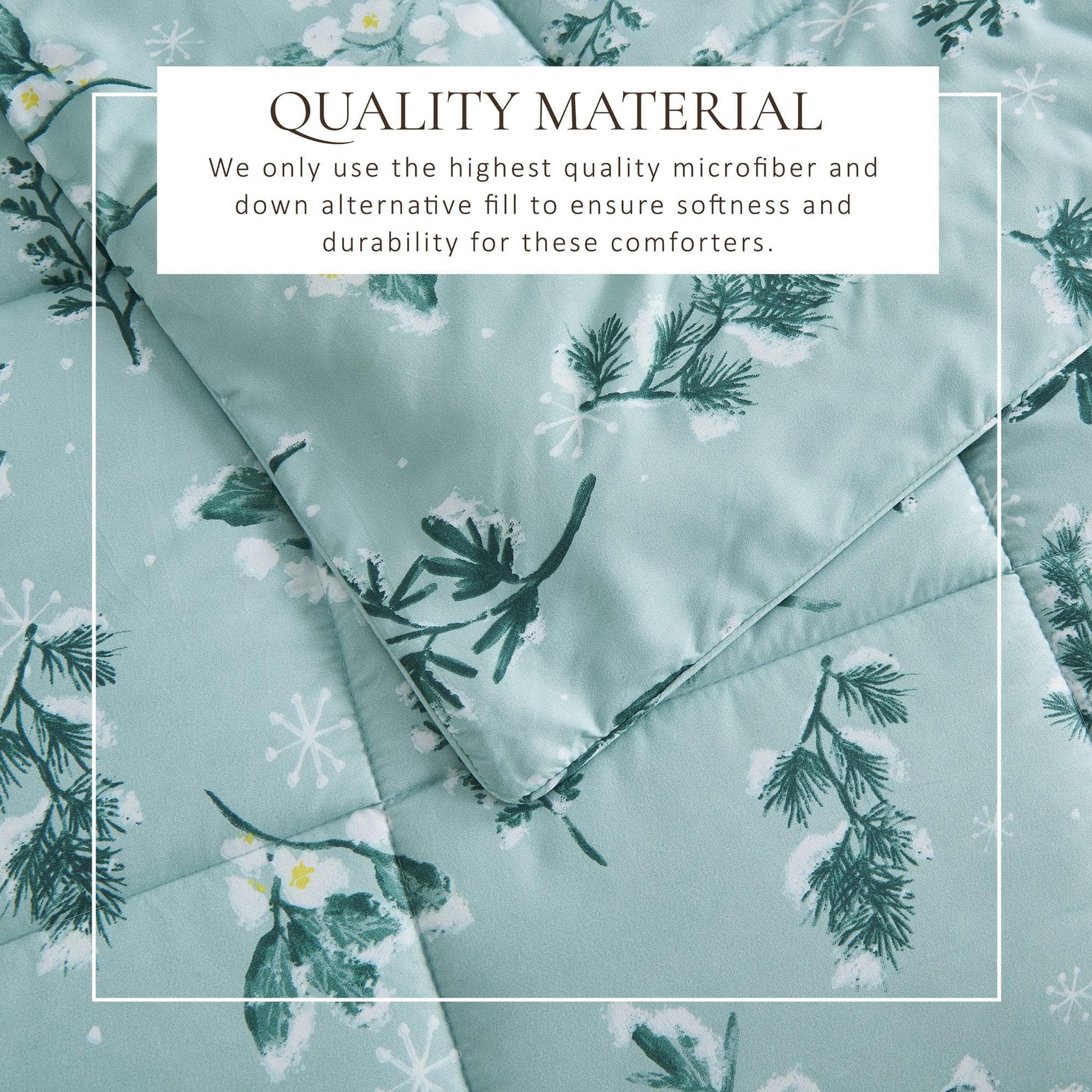 Reversible Christmas Comforter and Sham Set - Holiday / Lodge Odette Collection from PriceLows™