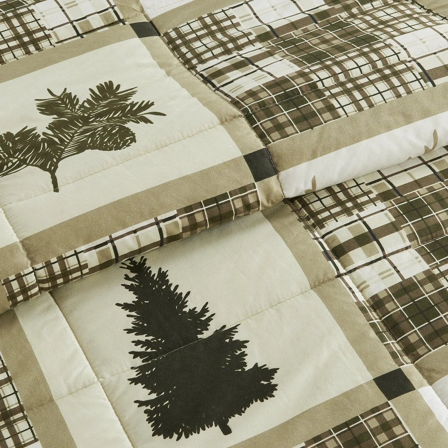 Reversible Christmas Comforter and Sham Set - Holiday / Lodge Odette Collection from PriceLows™