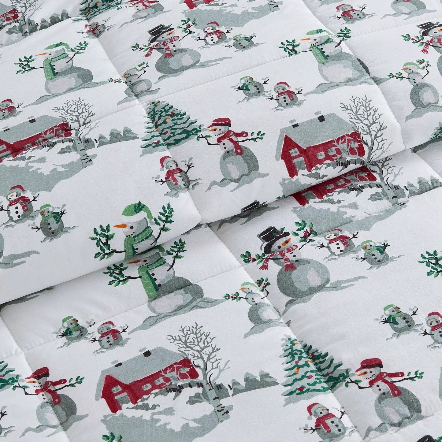 Reversible Christmas Comforter and Sham Set - Holiday / Lodge Odette Collection from PriceLows™