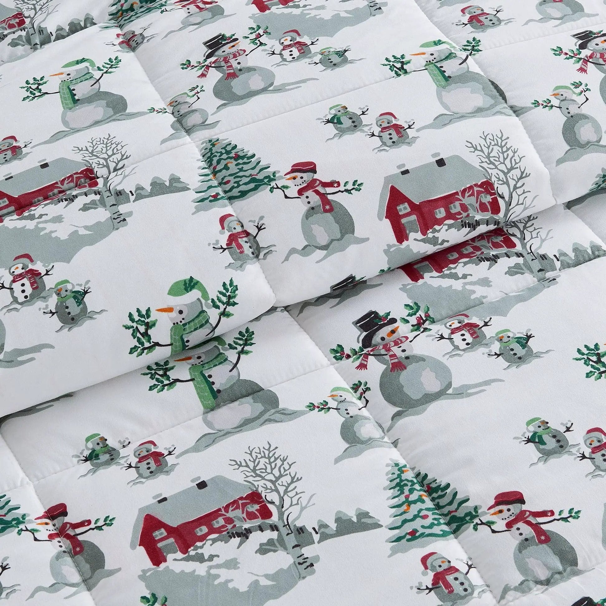 Reversible Christmas Comforter and Sham Set - Holiday / Lodge Odette Collection from PriceLows™
