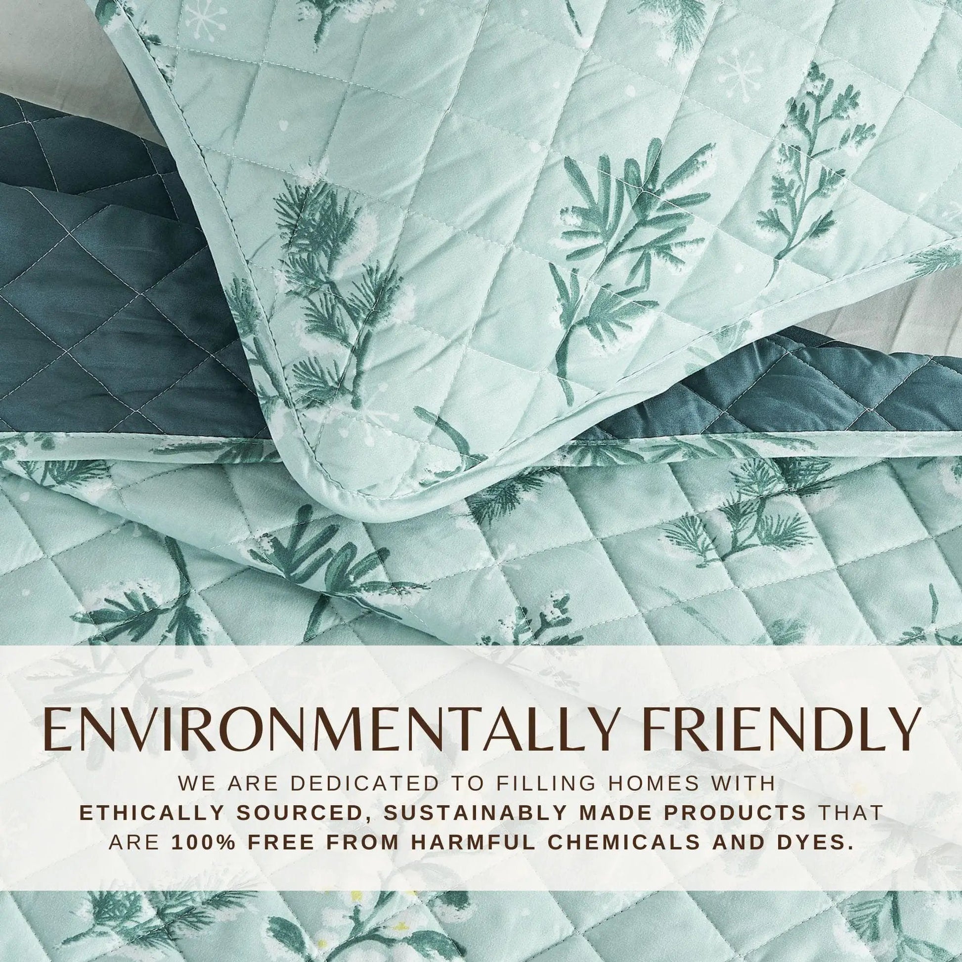 Snowy Botanical Quilt Set - Mariela Collection from PriceLows™