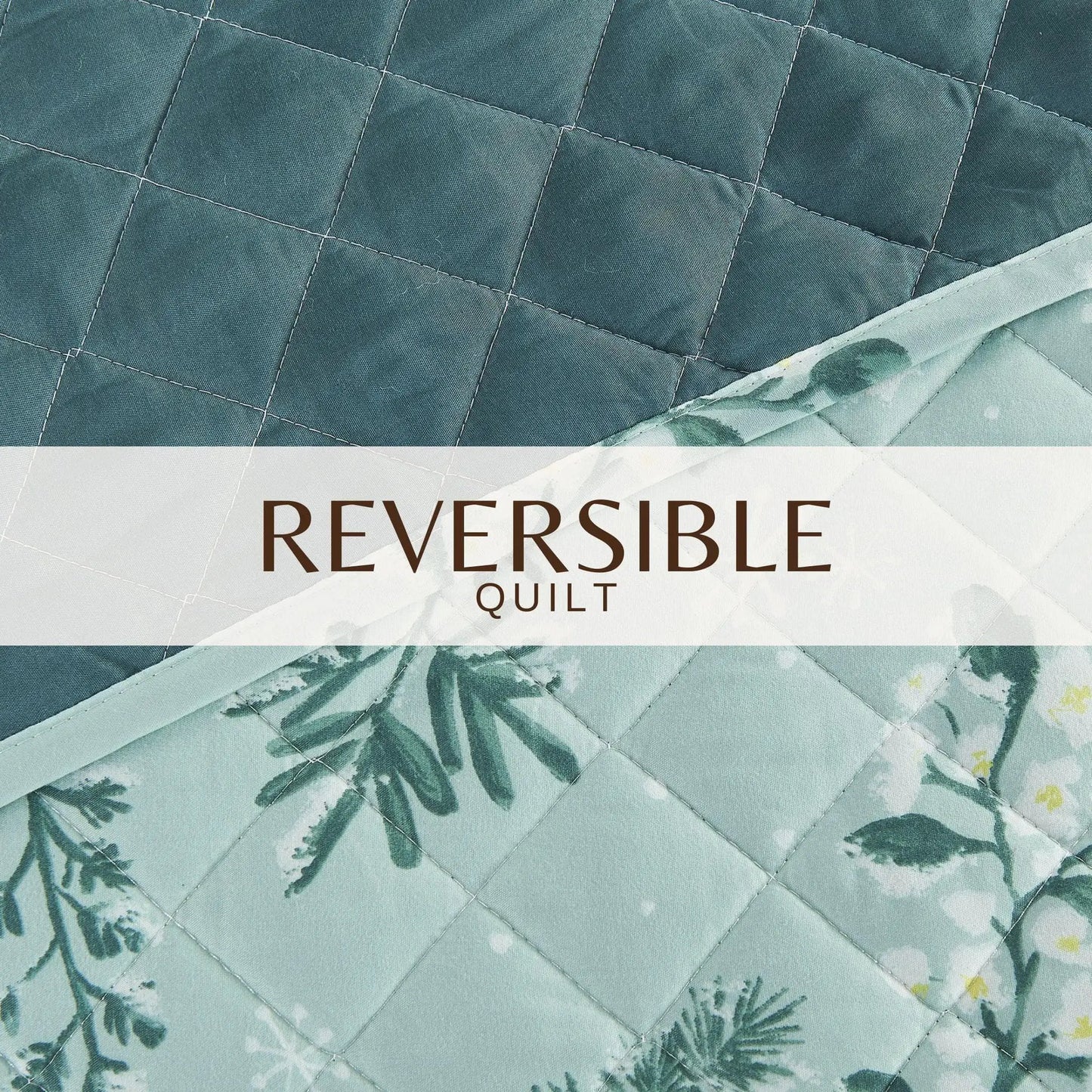 Snowy Botanical Quilt Set - Mariela Collection from PriceLows™