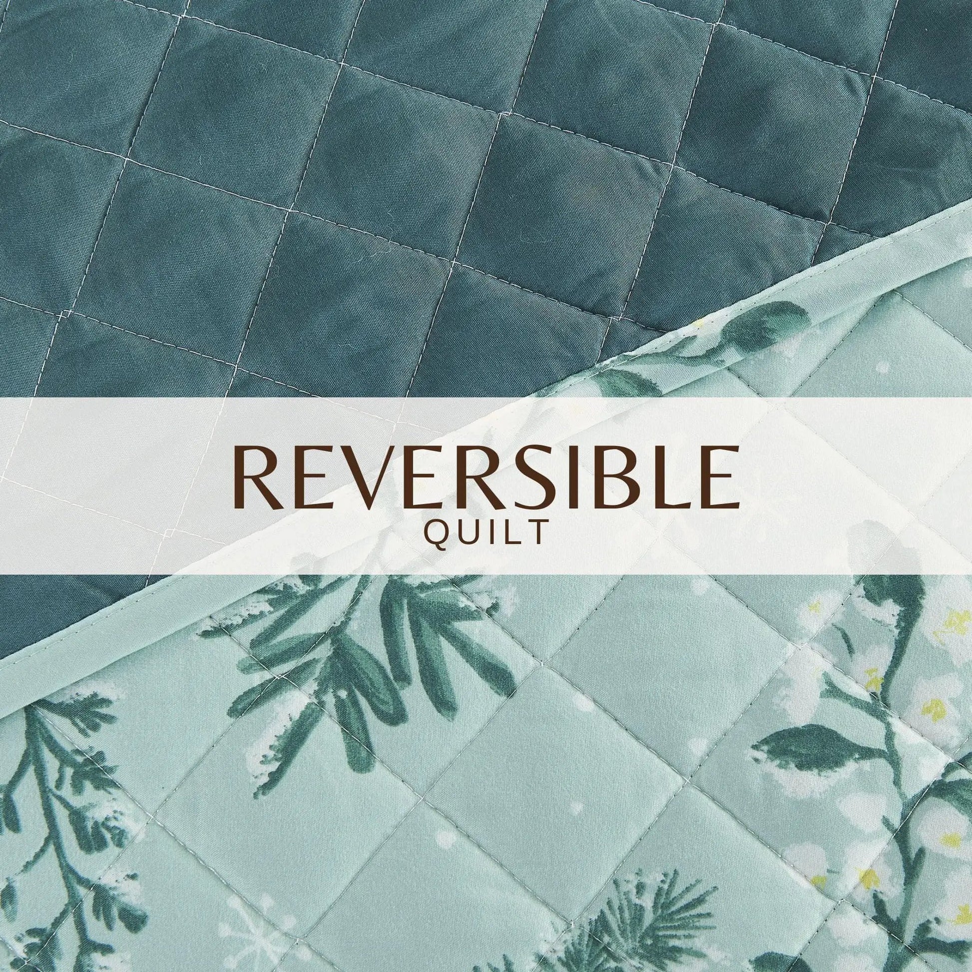 Snowy Botanical Quilt Set - Mariela Collection from PriceLows™