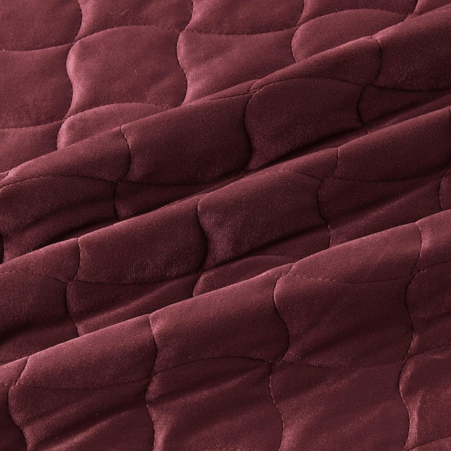 Velvet Box-Stitched Quilt Set - Vivica Collection from PriceLows™