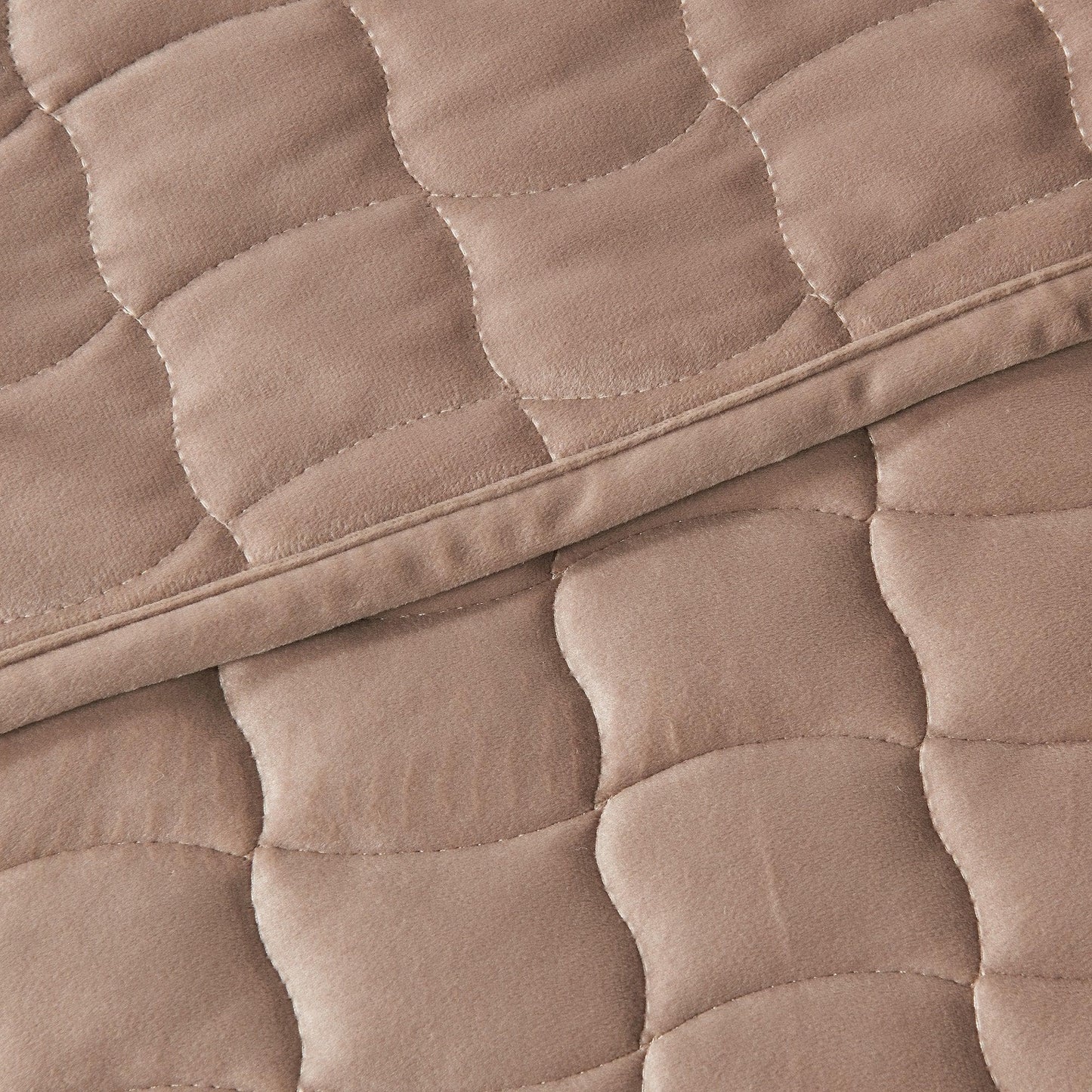 Velvet Box-Stitched Quilt Set - Vivica Collection from PriceLows™