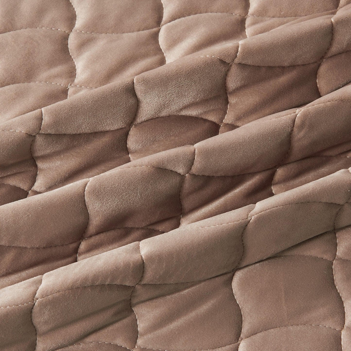 Velvet Box-Stitched Quilt Set - Vivica Collection from PriceLows™