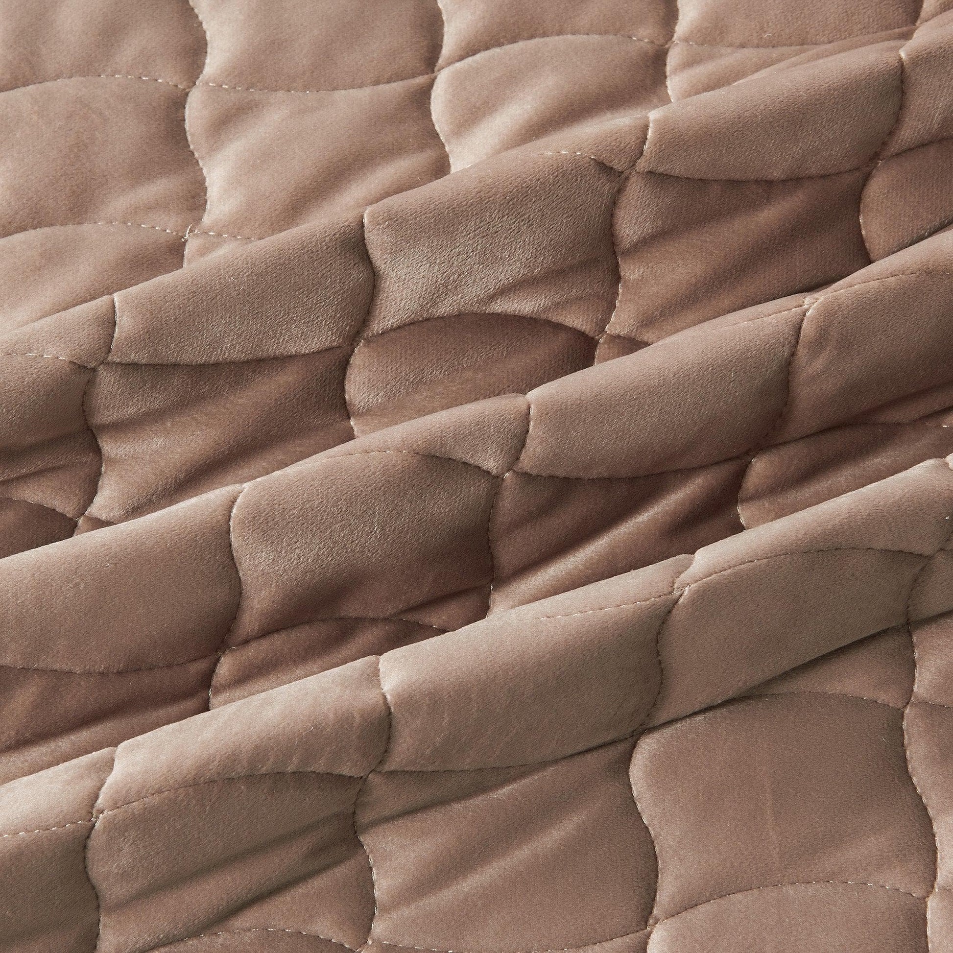 Velvet Box-Stitched Quilt Set - Vivica Collection from PriceLows™
