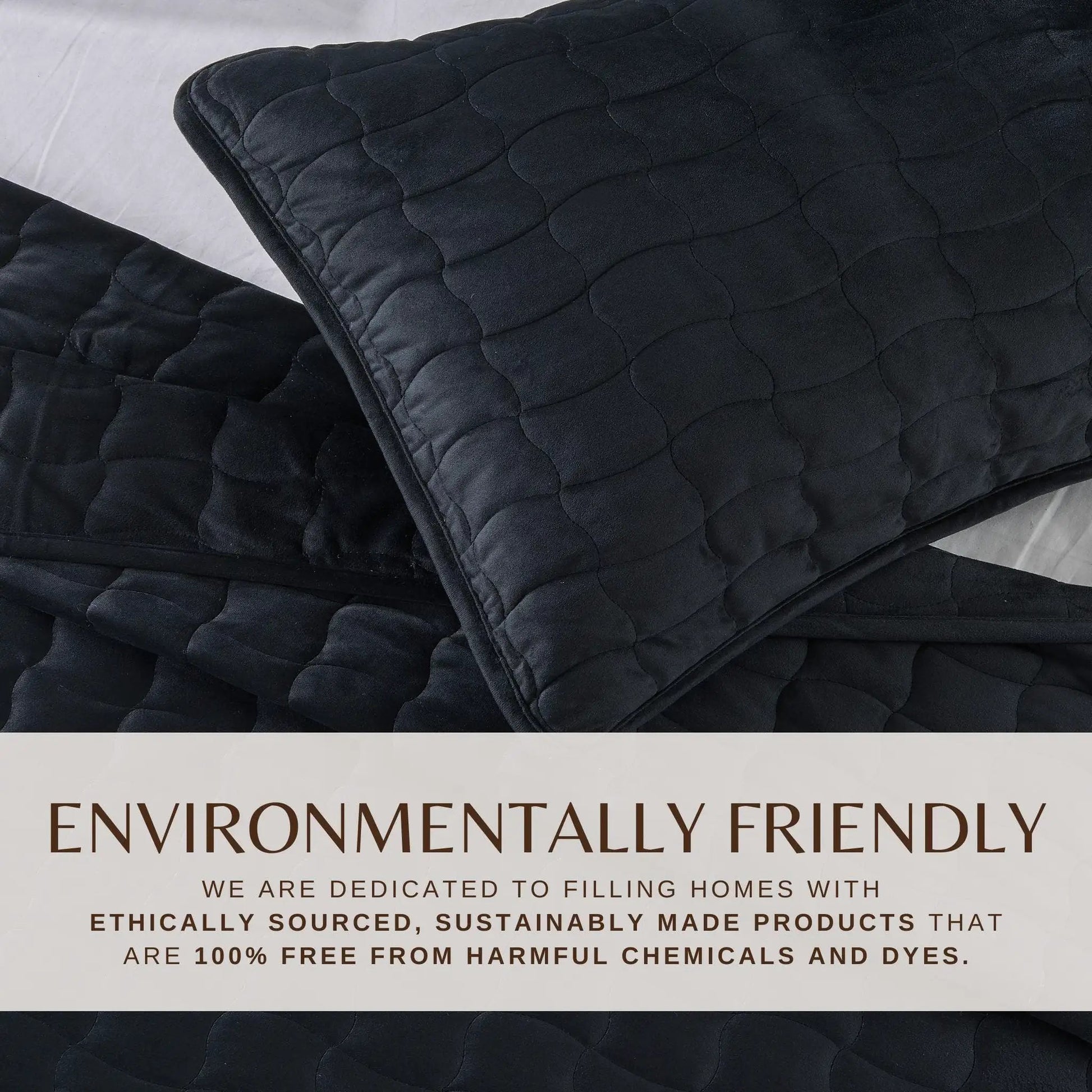 Velvet Box-Stitched Quilt Set - Vivica Collection from PriceLows™