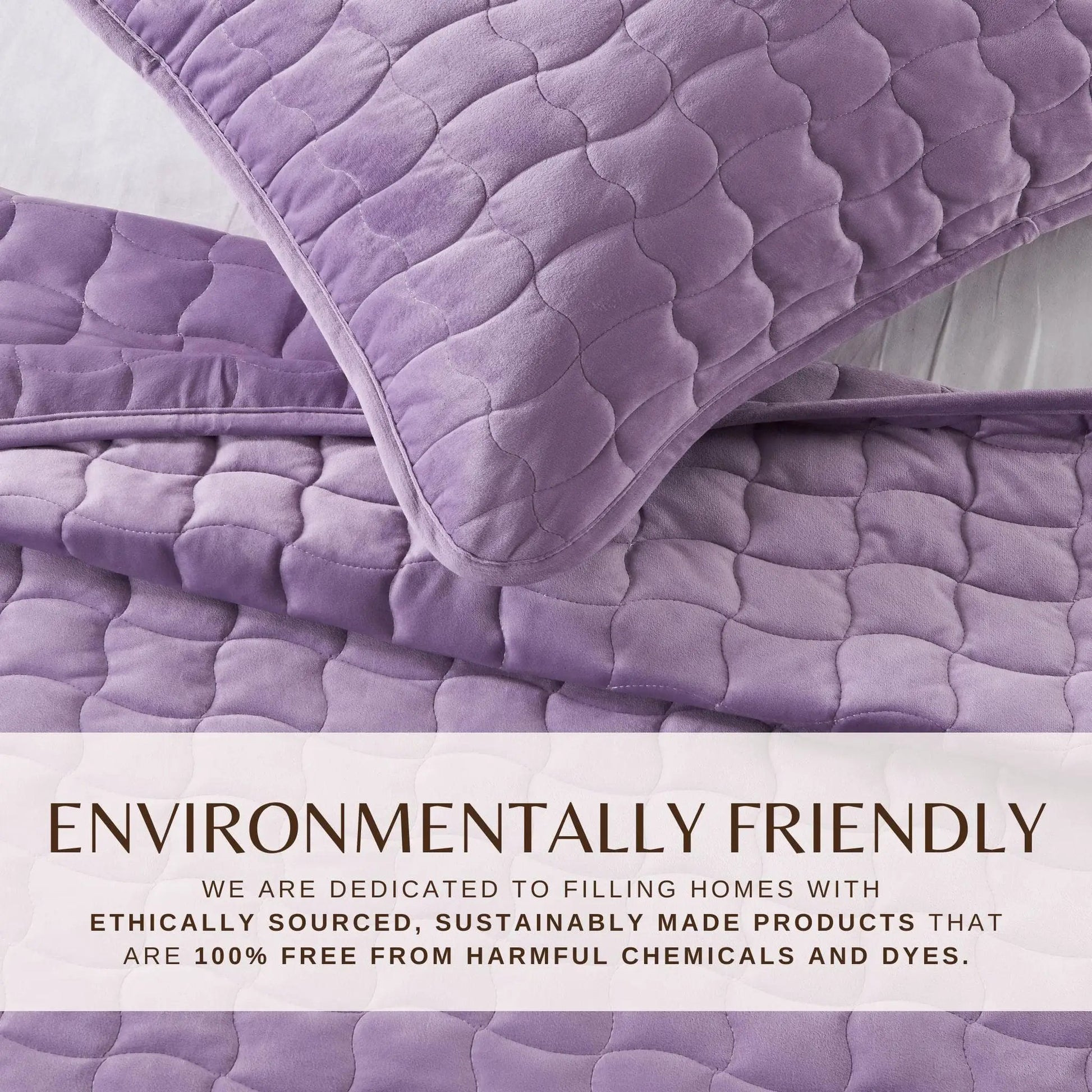Velvet Box-Stitched Quilt Set - Vivica Collection from PriceLows™