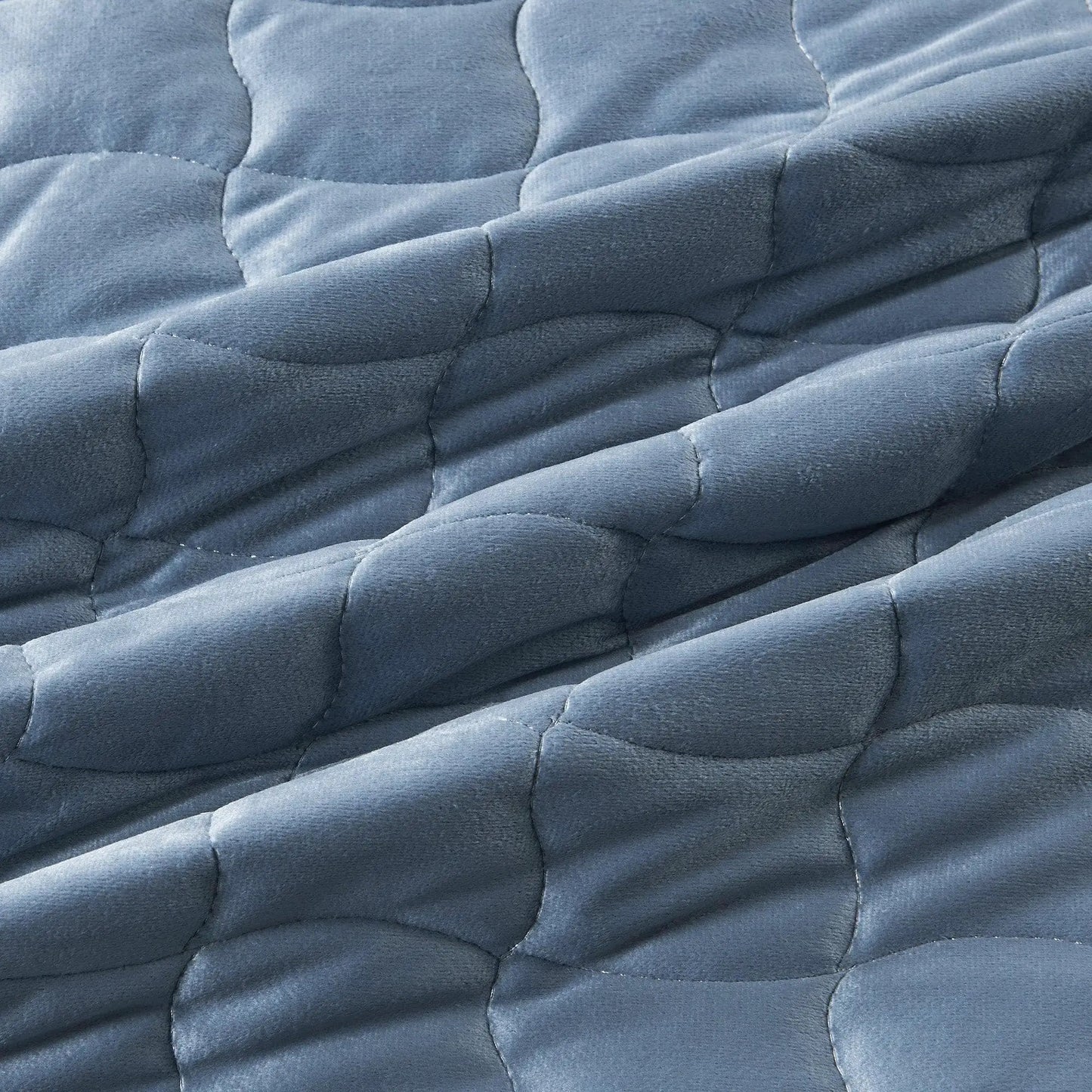 Velvet Box-Stitched Quilt Set - Vivica Collection from PriceLows™