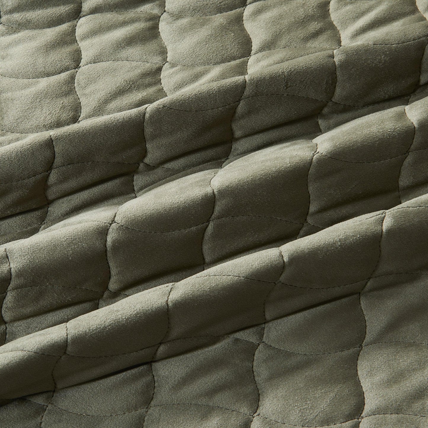 Velvet Box-Stitched Quilt Set - Vivica Collection from PriceLows™