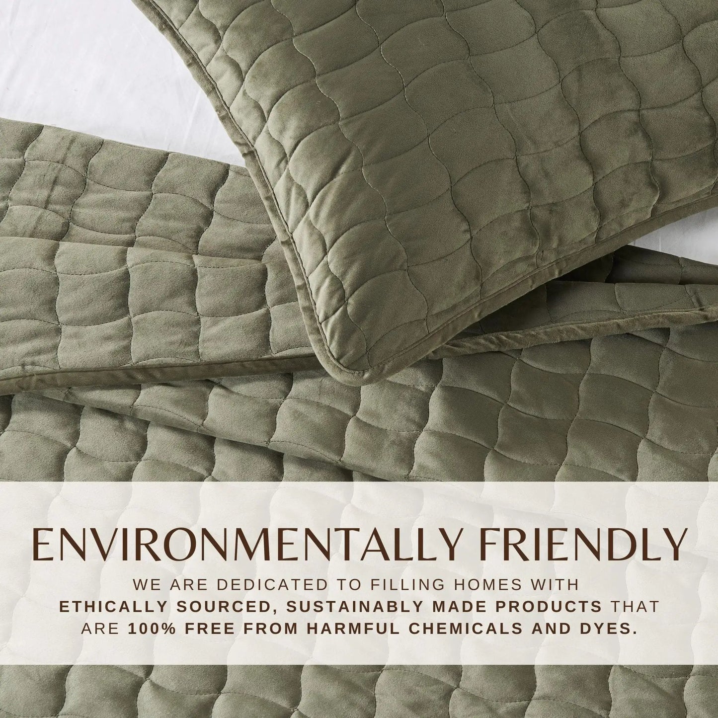 Velvet Box-Stitched Quilt Set - Vivica Collection from PriceLows™
