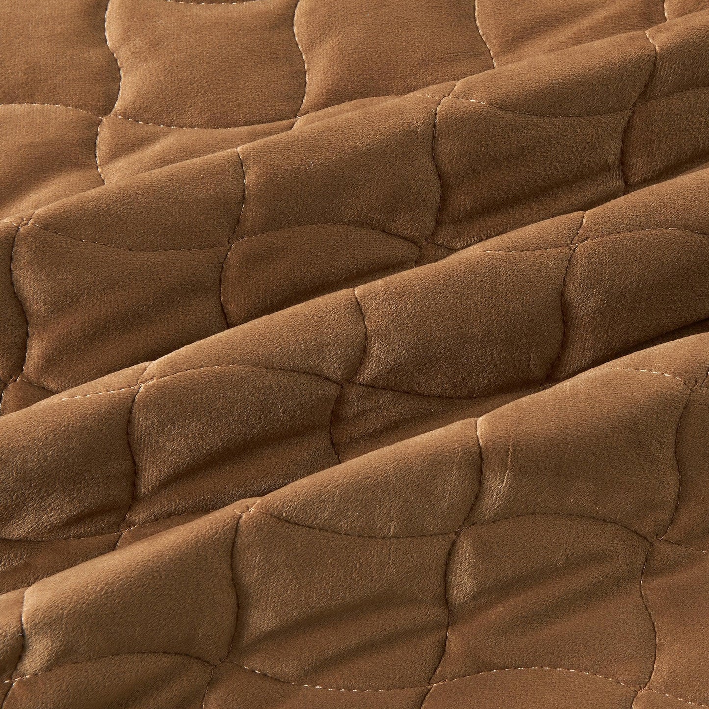 Velvet Box-Stitched Quilt Set - Vivica Collection from PriceLows™