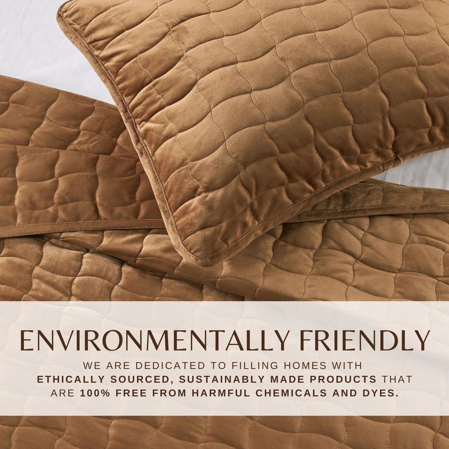 Velvet Box-Stitched Quilt Set - Vivica Collection from PriceLows™
