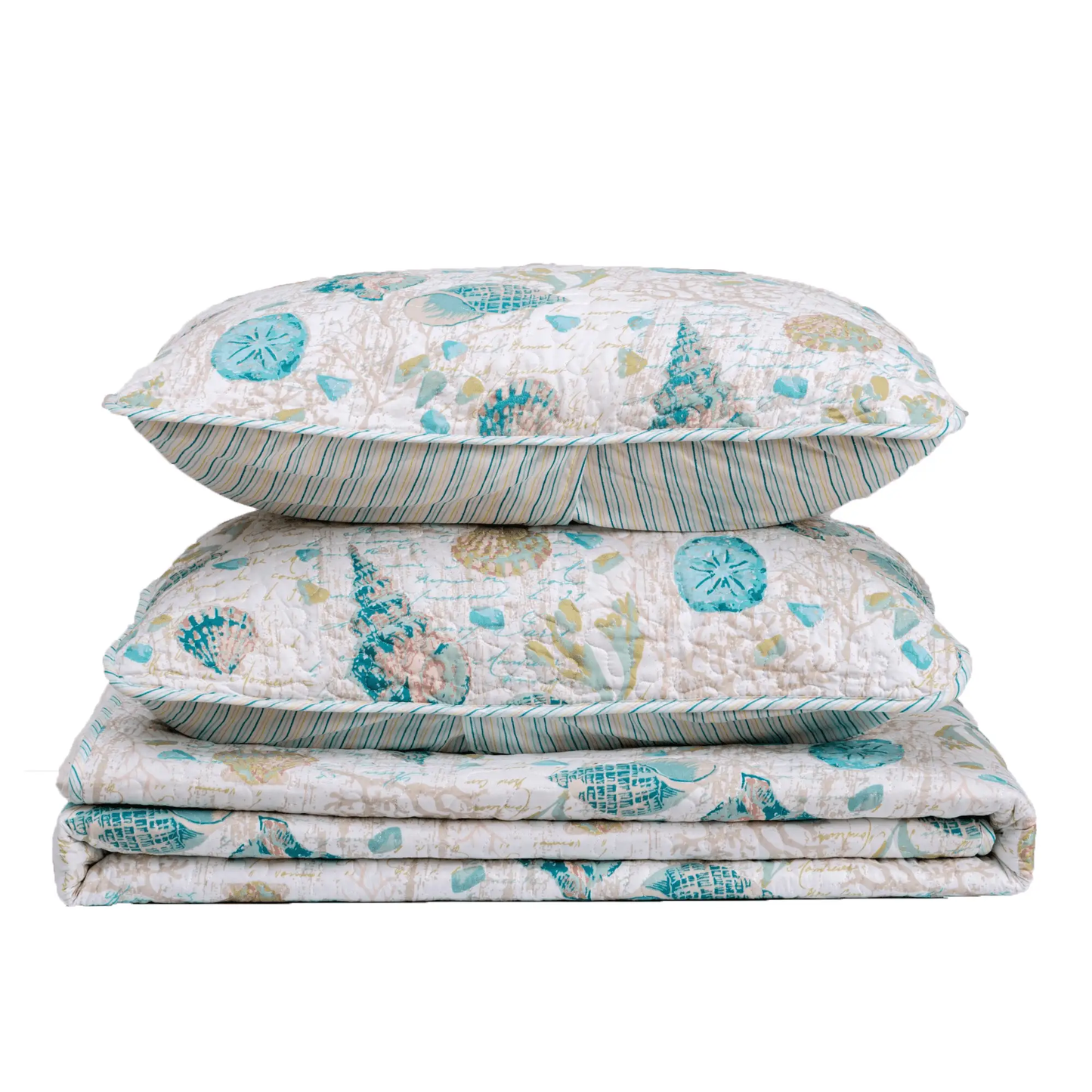 Seashell & Coral Quilt Set - Westsands Collection from PriceLows™