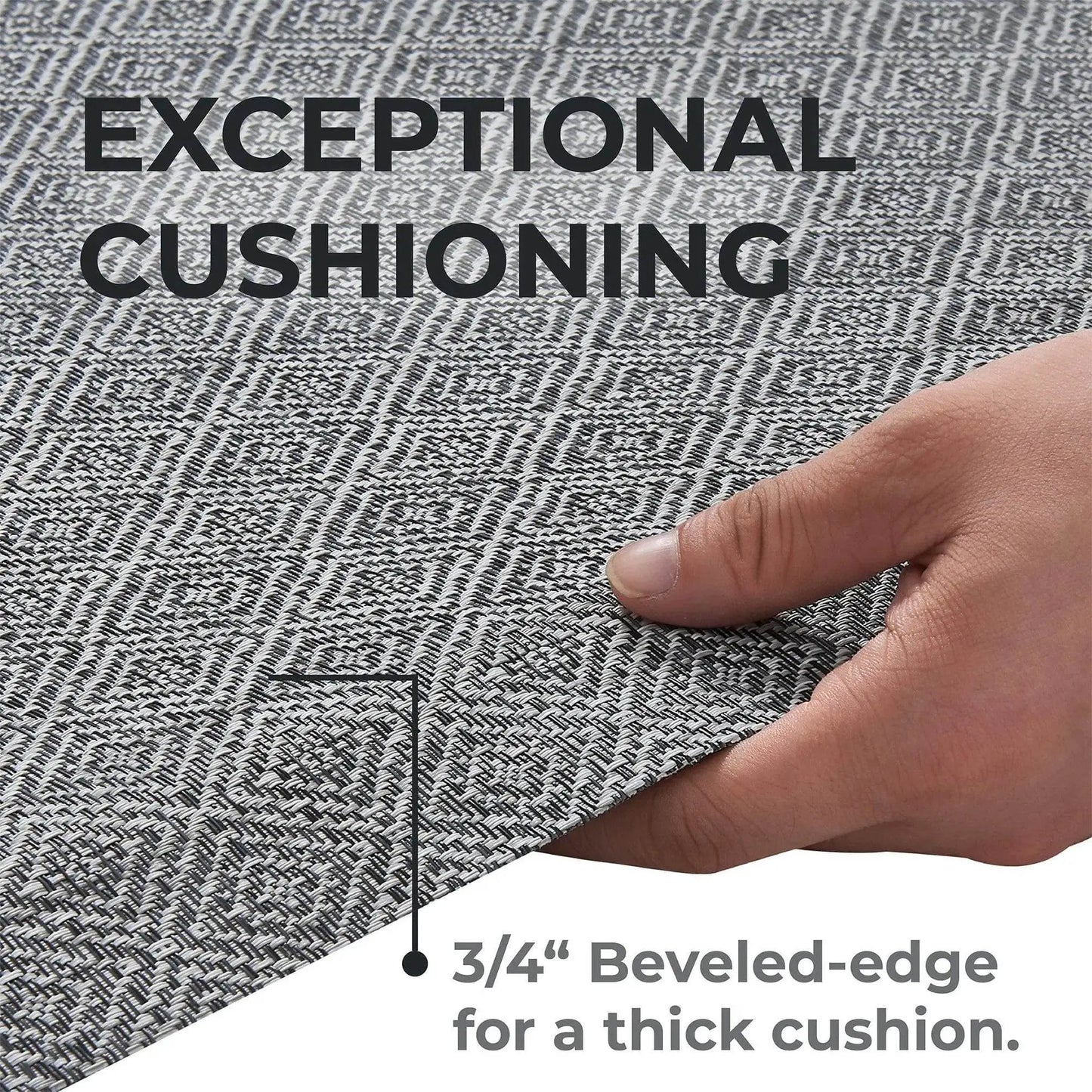 Cushioned Textured Anti-Fatigue Standing Kitchen Mat from PriceLows™