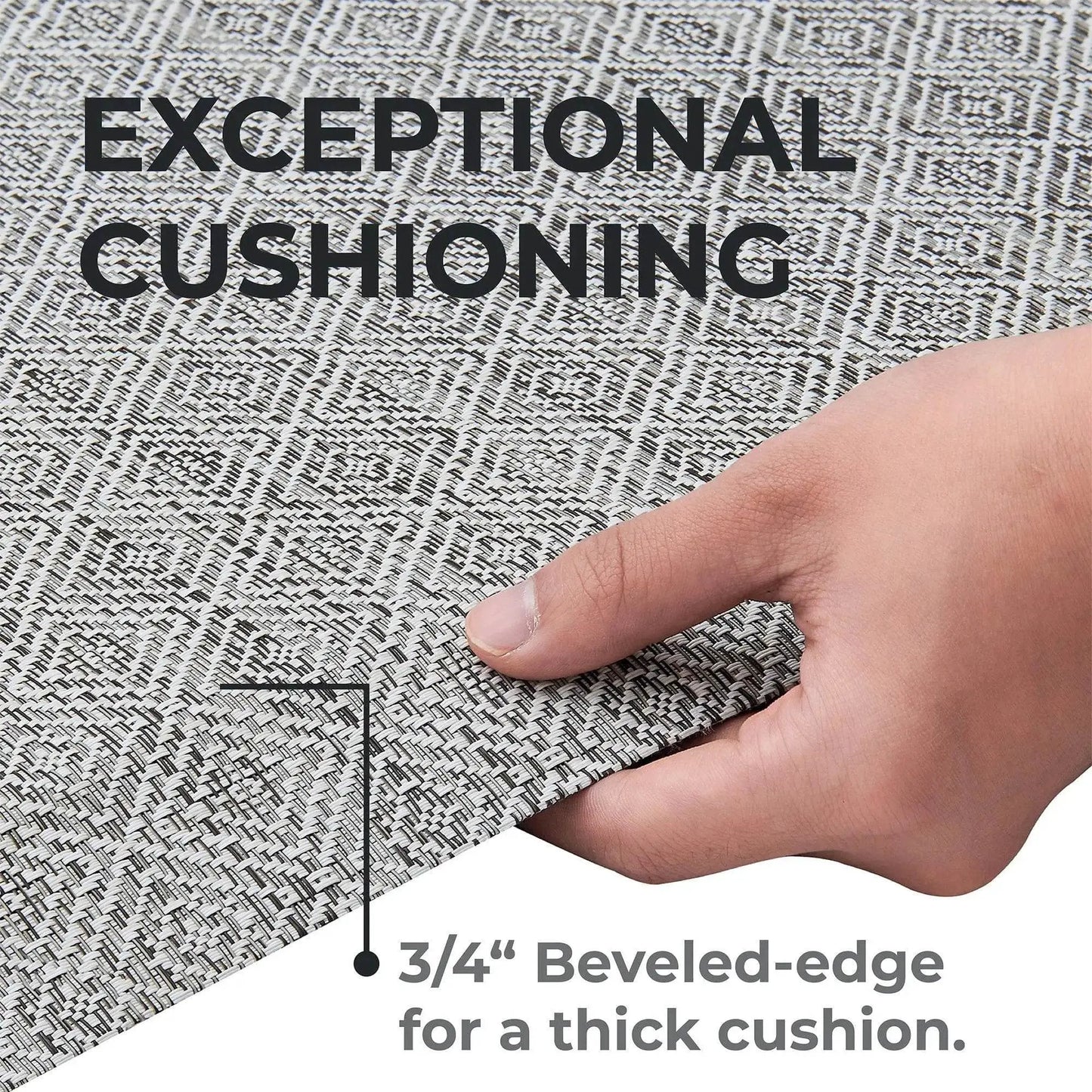 Cushioned Textured Anti-Fatigue Standing Kitchen Mat from PriceLows™
