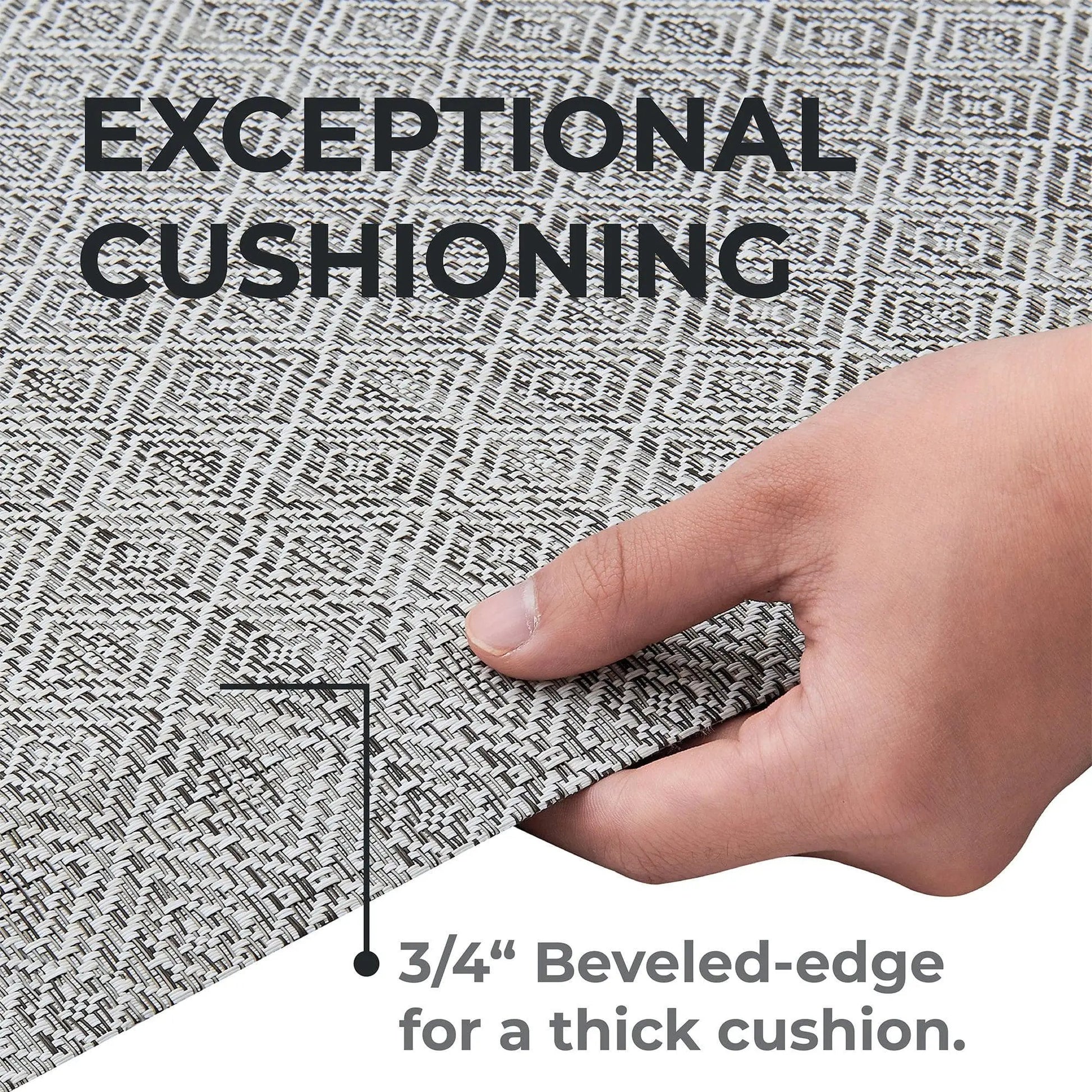 Cushioned Textured Anti-Fatigue Standing Kitchen Mat from PriceLows™