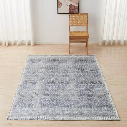 Distressed Moroccan Machine Washable Accent Area Rug 5' x 7' - Neve Collection from PriceLows™