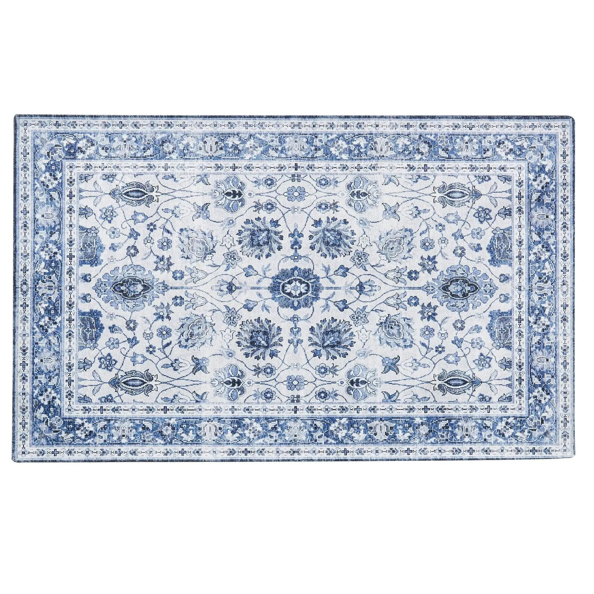 Floral Machine Washable Accent Area Rug 3' x 5' - Matra Collection from PriceLows™