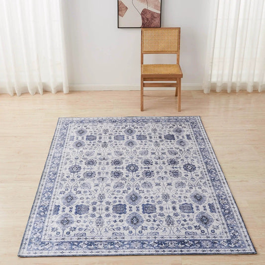 Floral Machine Washable Accent Area Rug 5' x 7' - Matra Collection from PriceLows™