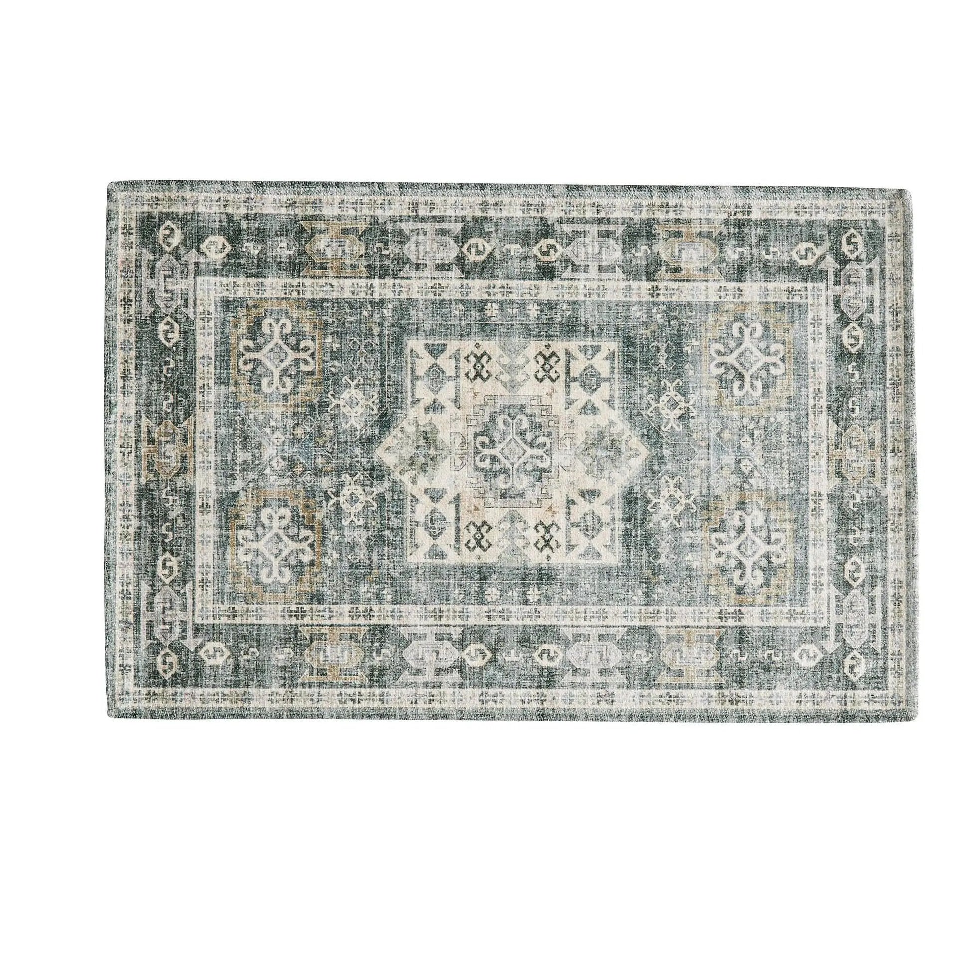 Medallion Machine Washable Accent Rug 2' x 3' - Nava Collection from PriceLows™