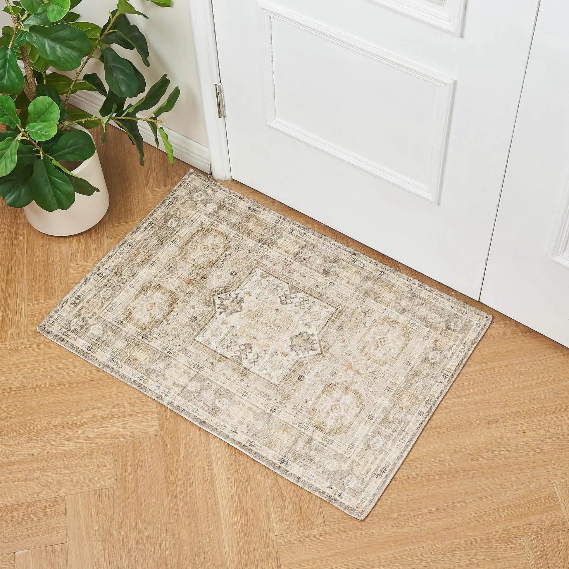 Medallion Machine Washable Accent Rug 2' x 3' - Nava Collection from PriceLows™