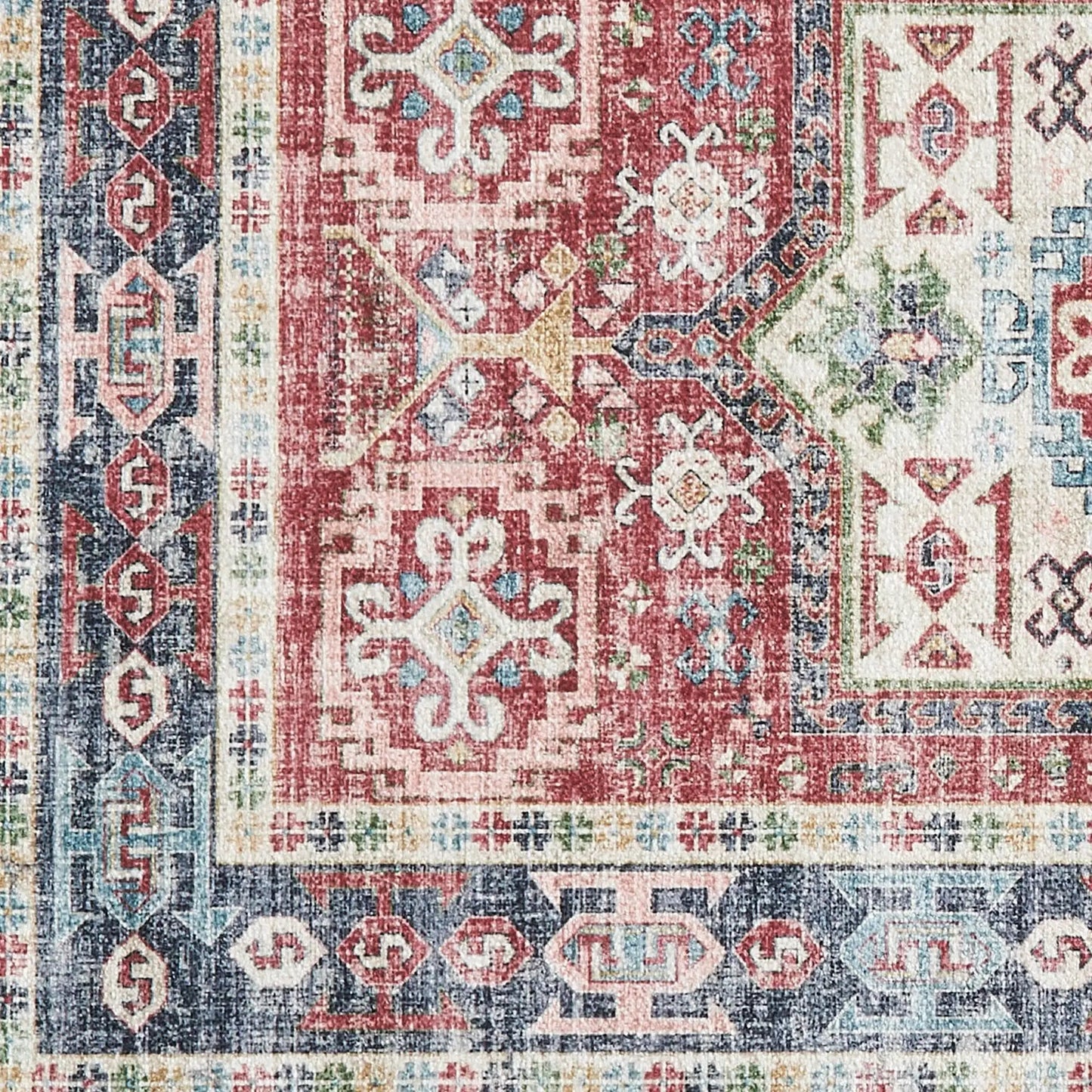 Medallion Machine Washable Accent Rug 2' x 3' - Nava Collection from PriceLows™