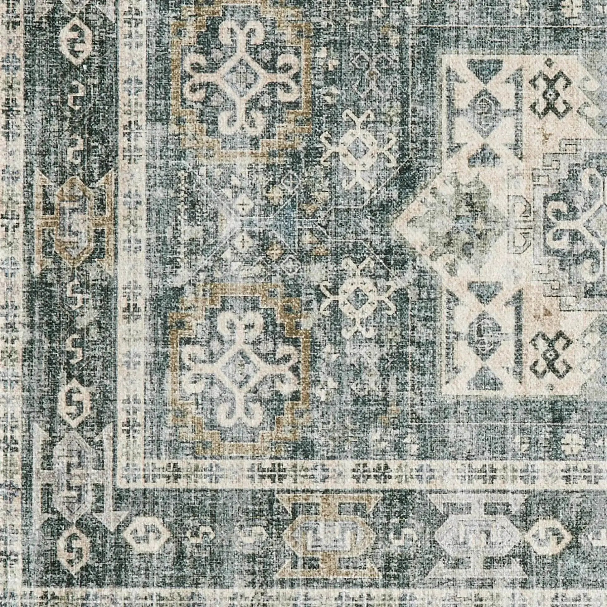 Medallion Machine Washable Accent Runner 2'4" x 7' - Nava Collection from PriceLows™