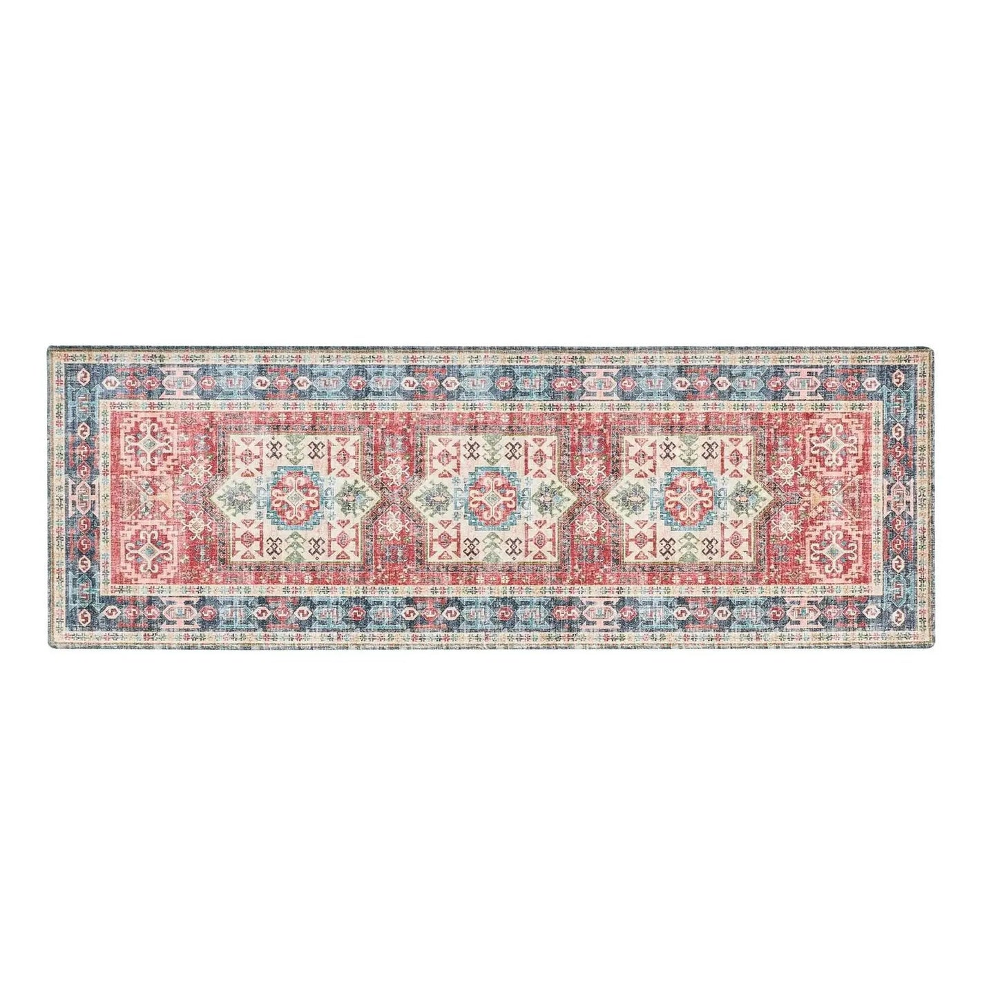 Medallion Machine Washable Accent Runner 2'4" x 7' - Nava Collection from PriceLows™