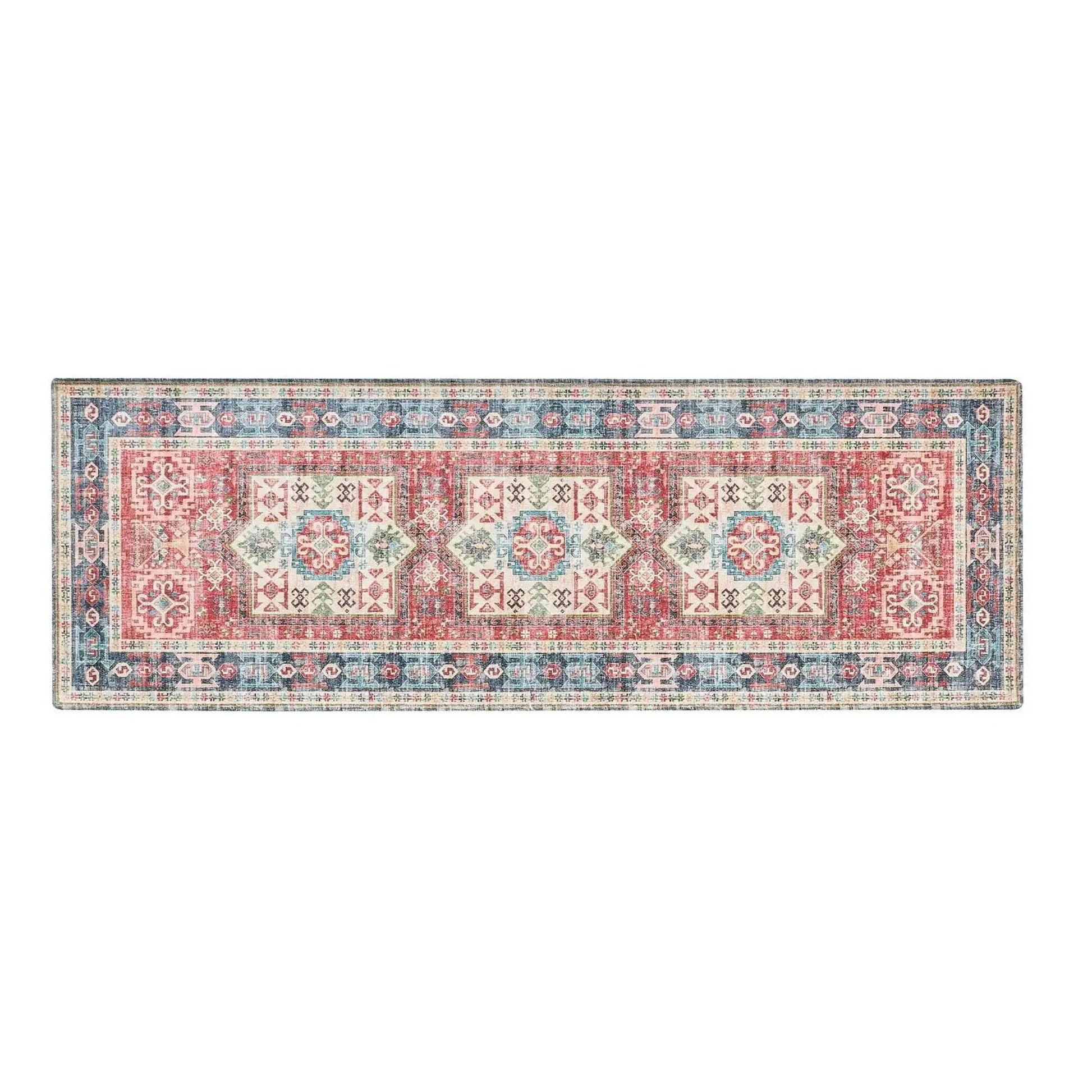 Medallion Machine Washable Accent Runner 2'4" x 7' - Nava Collection from PriceLows™