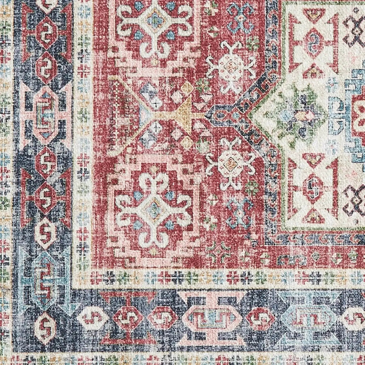 Medallion Machine Washable Accent Runner 2'4" x 7' - Nava Collection from PriceLows™