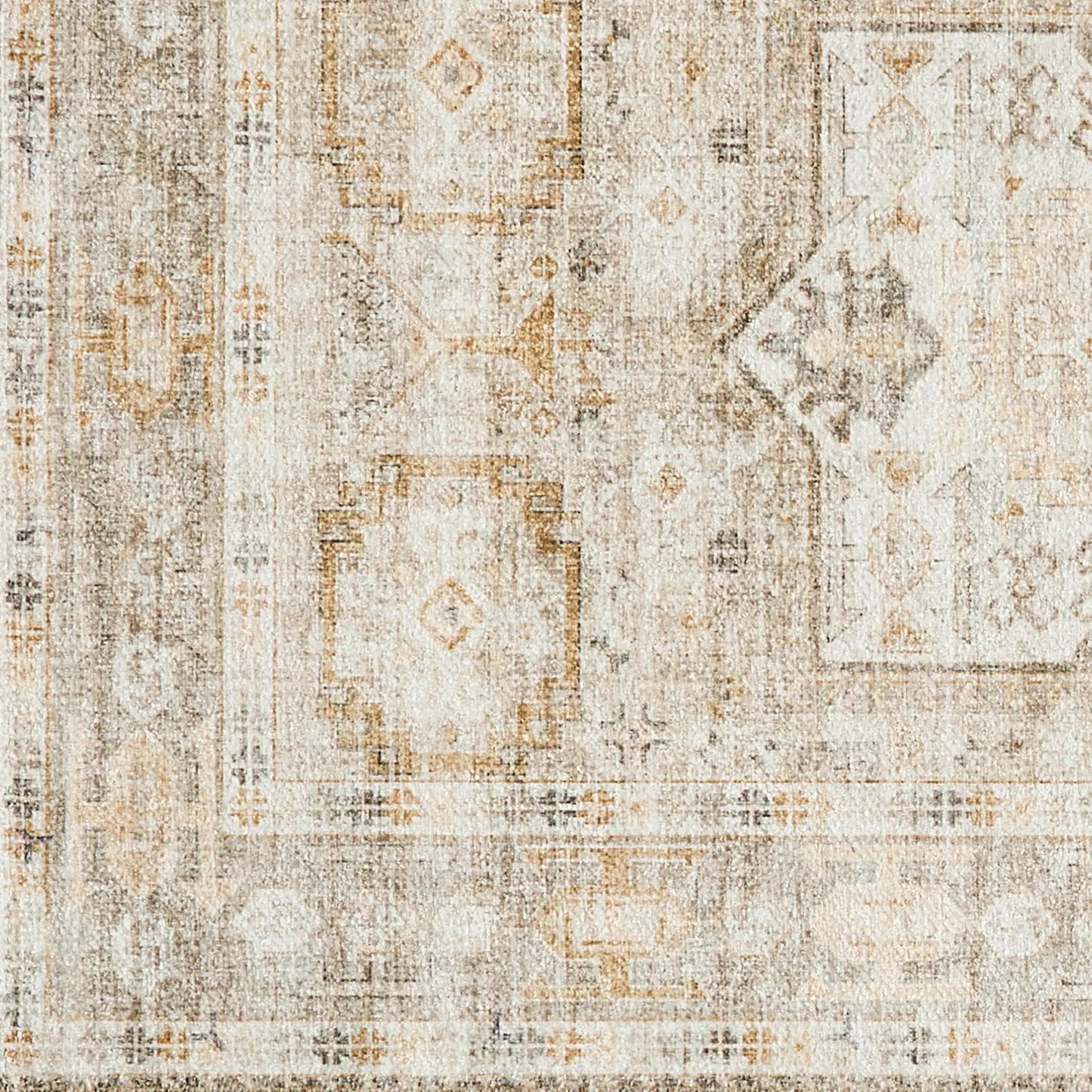Medallion Machine Washable Accent Area Rug & Runner 2 Pack - Nava Collection from PriceLows™