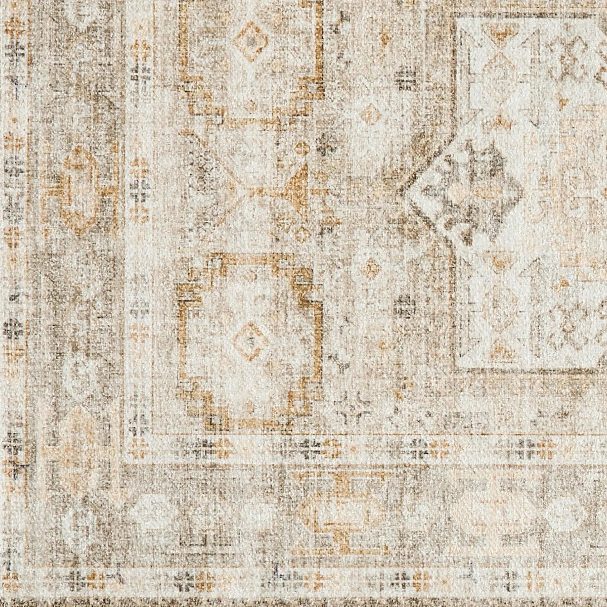 Medallion Machine Washable Accent Area Rug & Runner 2 Pack - Nava Collection from PriceLows™