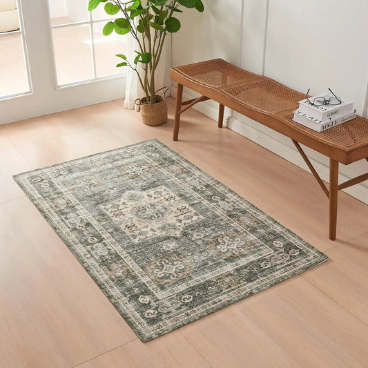 Medallion Machine Washable Accent Area Rug 3' x 5' - Nava Collection from PriceLows™
