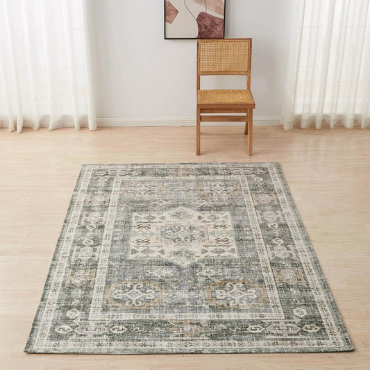 Medallion Machine Washable Accent Area Rug 5' x 7' - Nava Collection from PriceLows™