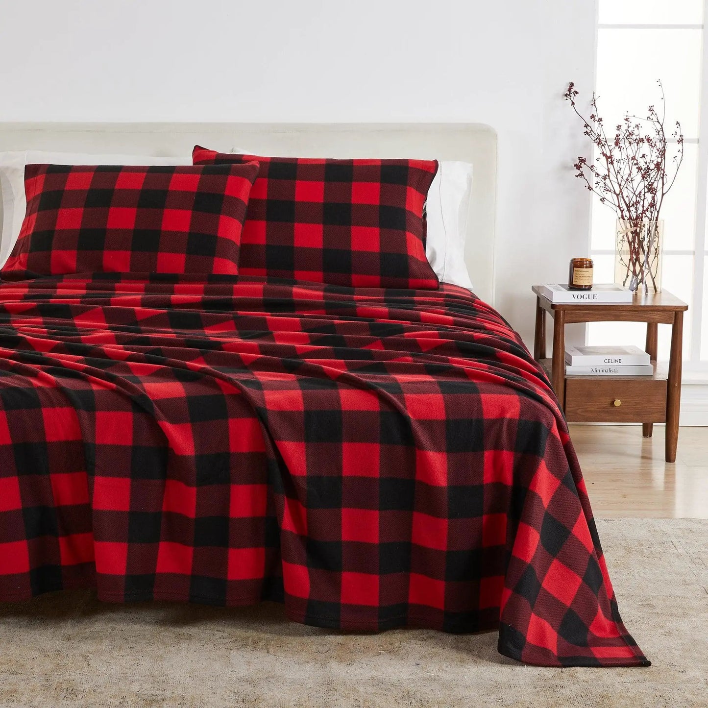Printed Fleece Sheet - Dara Collection from PriceLows™