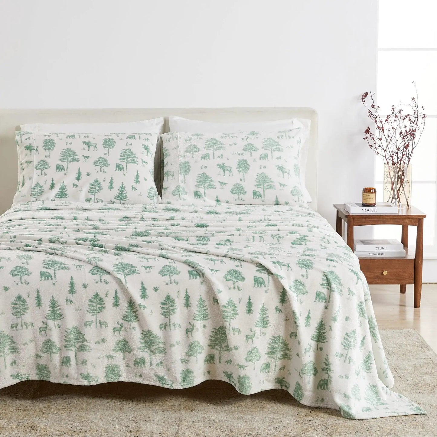 Printed Plush Sheet - Velvet Luxe Collection from PriceLows™