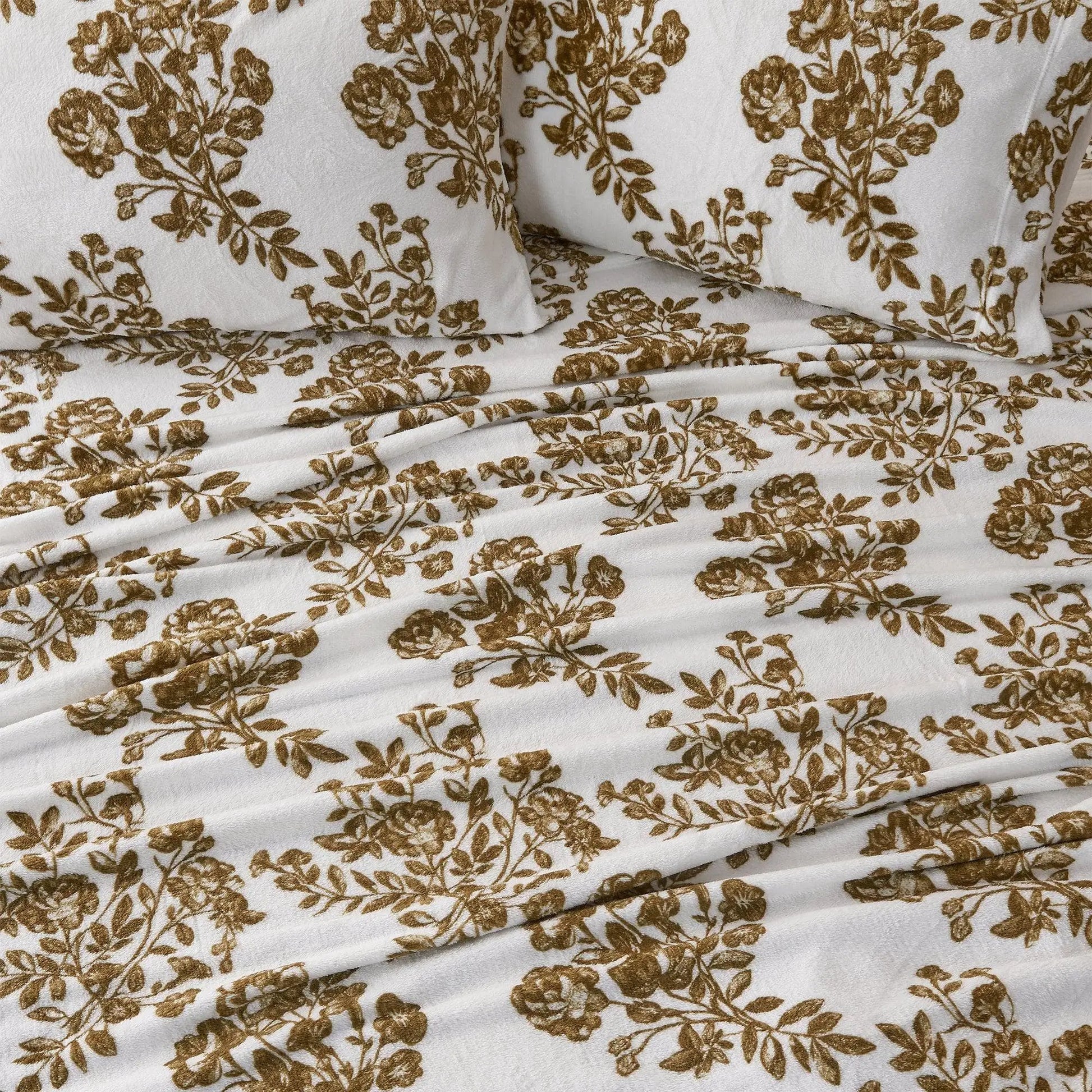 Printed Plush Sheet - Velvet Luxe Lattice Collection from PriceLows™