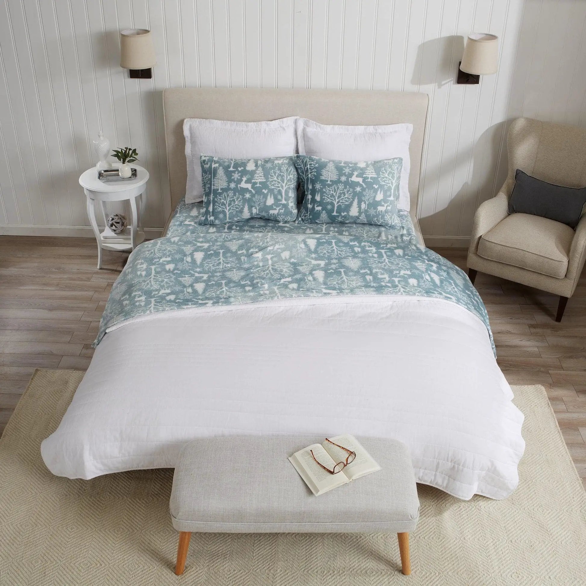 Printed Plush Sheet - Velvet Luxe Collection from PriceLows™