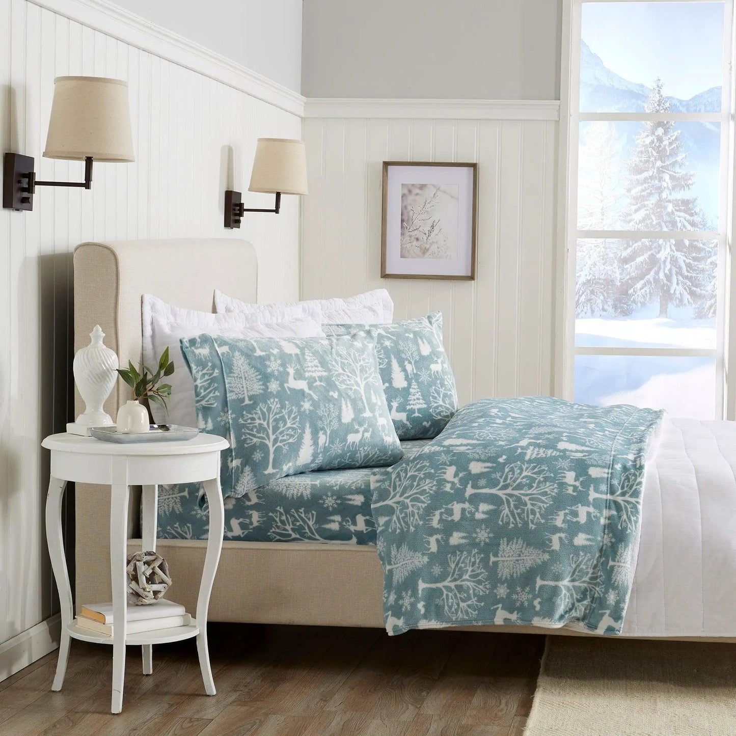 Printed Plush Sheet - Velvet Luxe Collection from PriceLows™