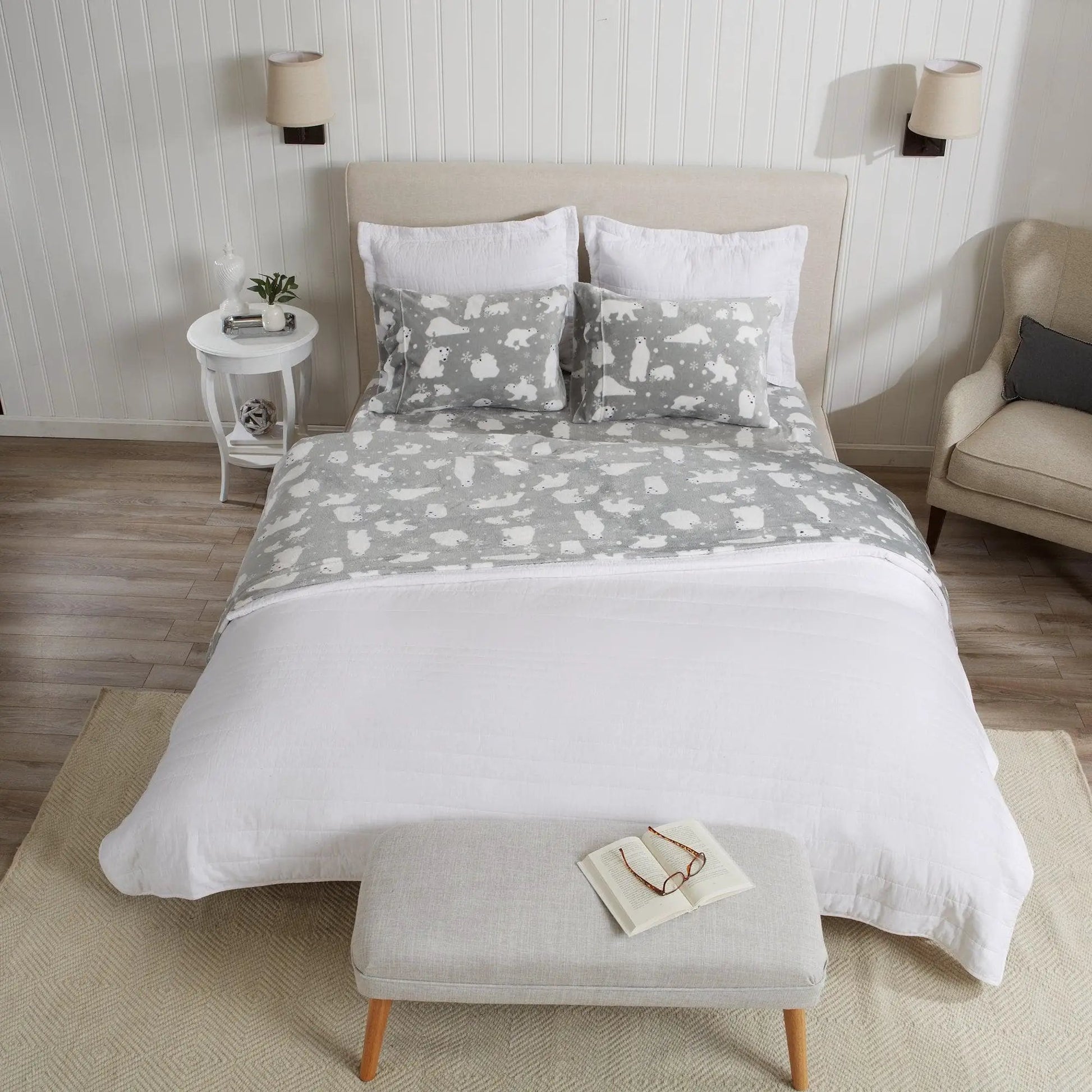 Printed Plush Sheet - Velvet Luxe Collection from PriceLows™