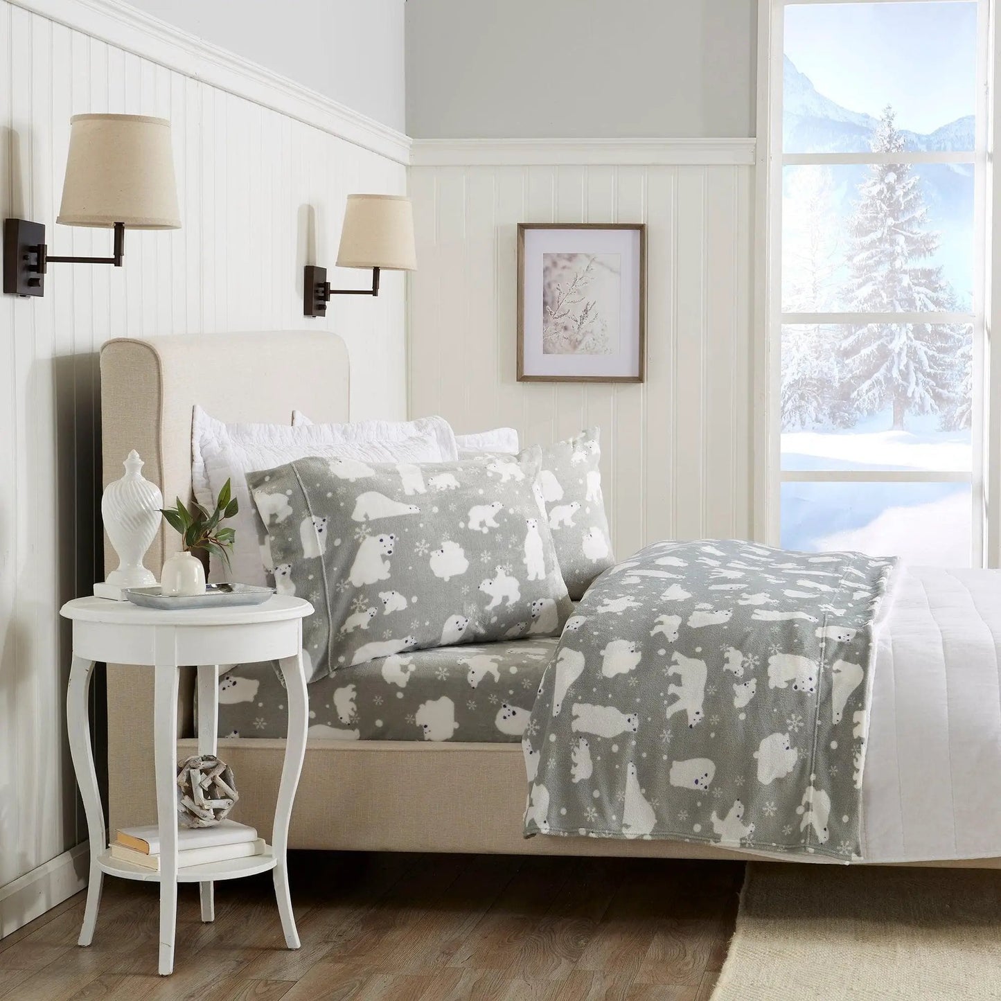 Printed Plush Sheet - Velvet Luxe Collection from PriceLows™