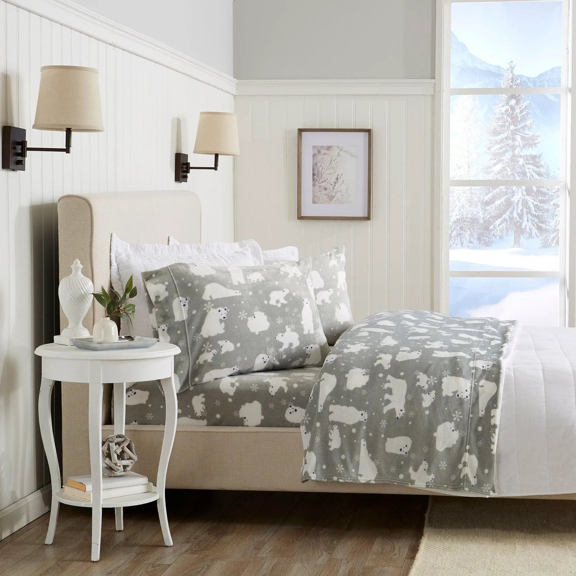 Printed Plush Sheet - Velvet Luxe Collection from PriceLows™