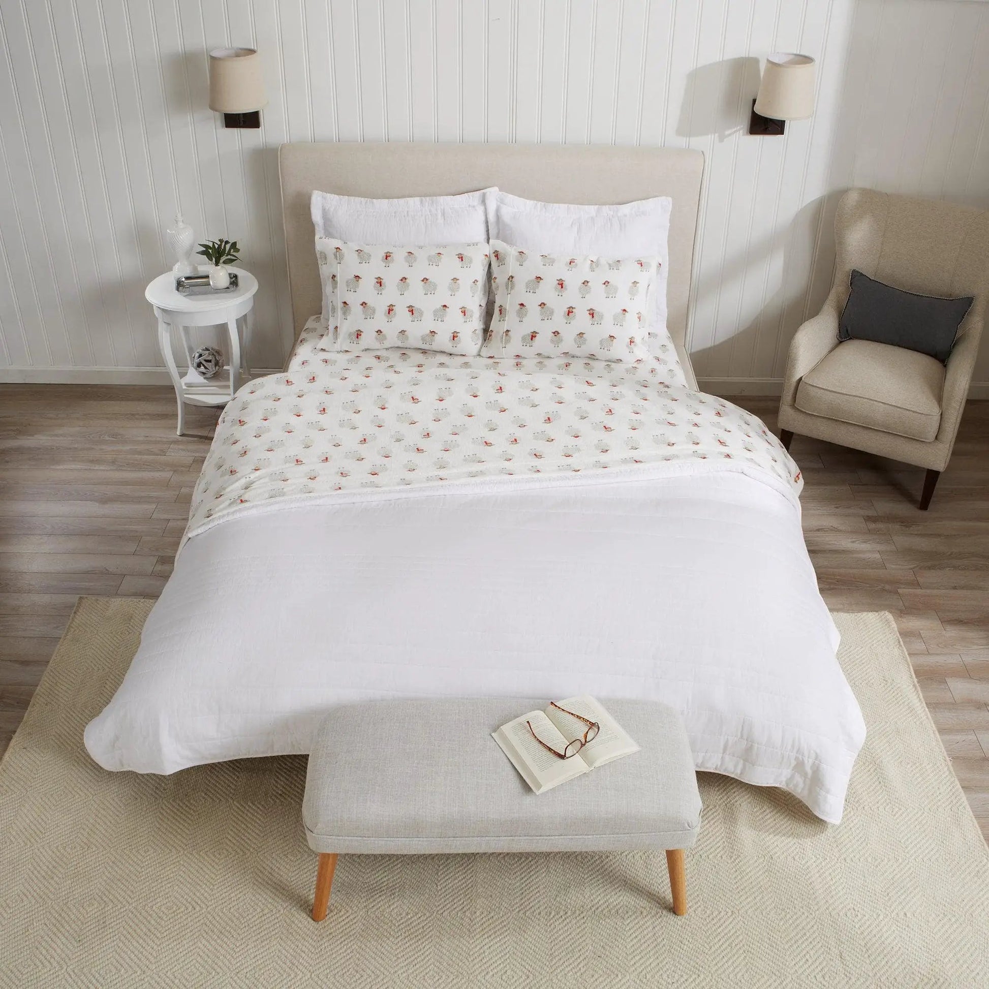 Printed Plush Sheet - Velvet Luxe Collection from PriceLows™